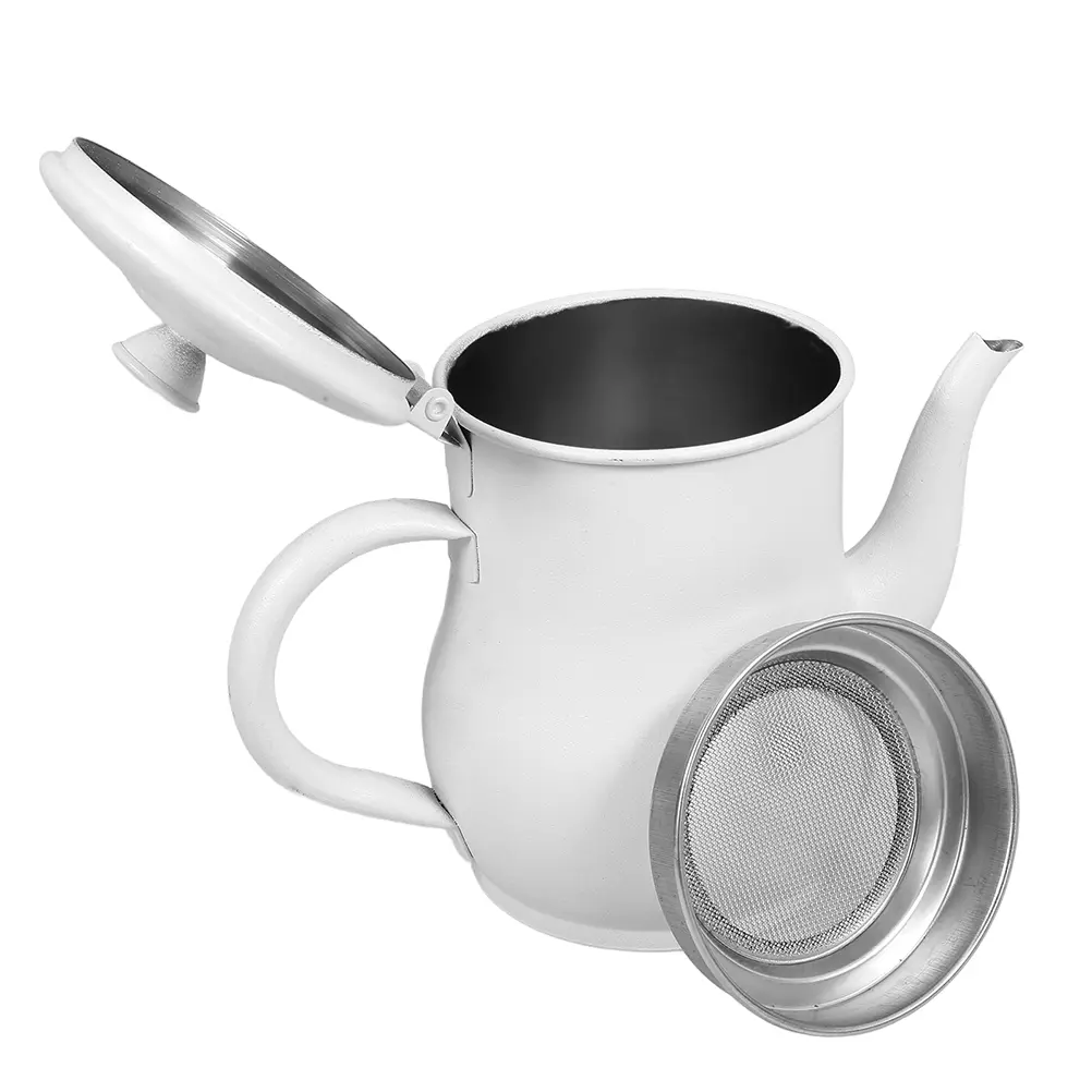 Reusable Oil Storage Tank Bacon Grease Container with Strainer Glass Filtered Jug