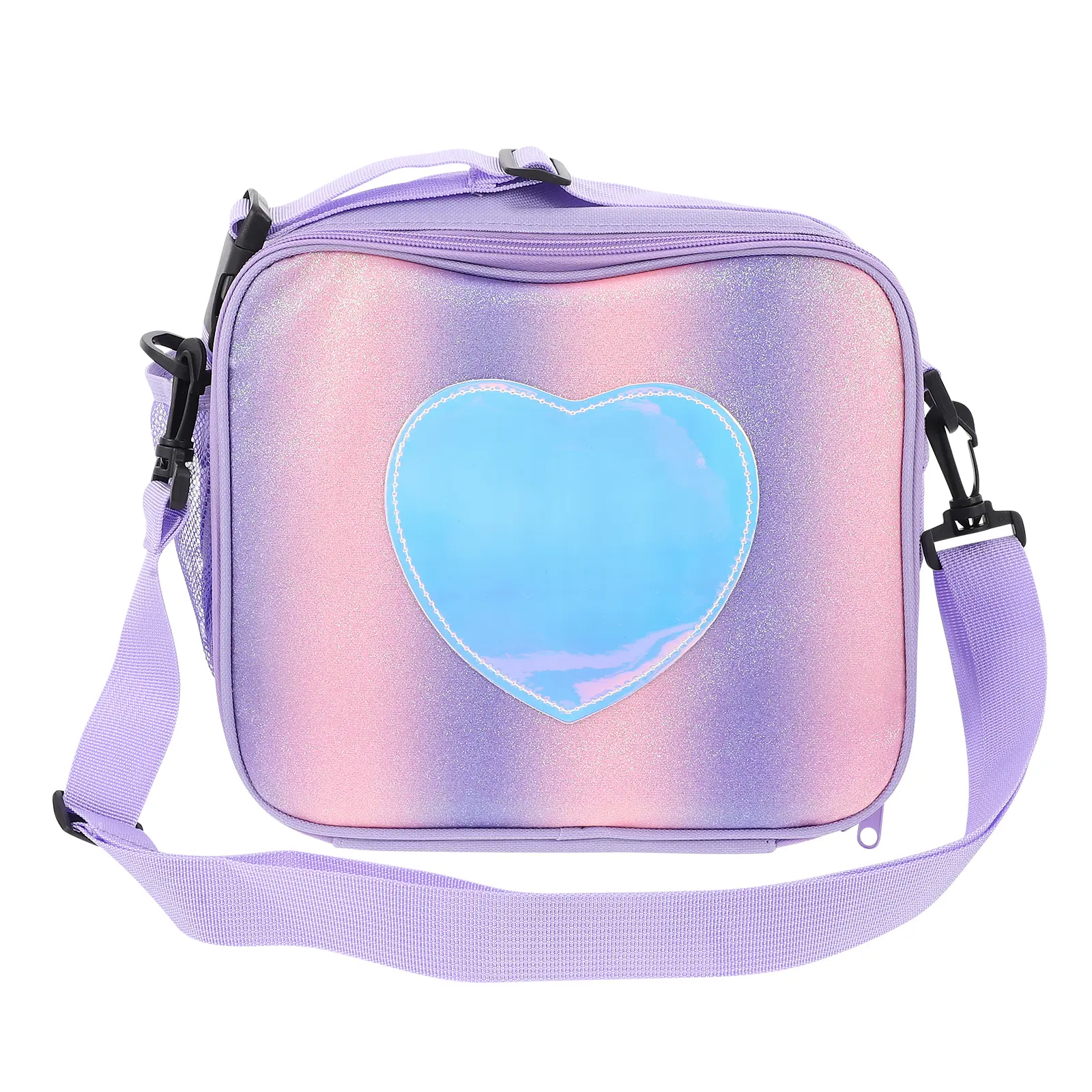 Insulated Lunch Bag Washable Travel Laser Picnic for Outdoor Polyester Girl Reusable Bags
