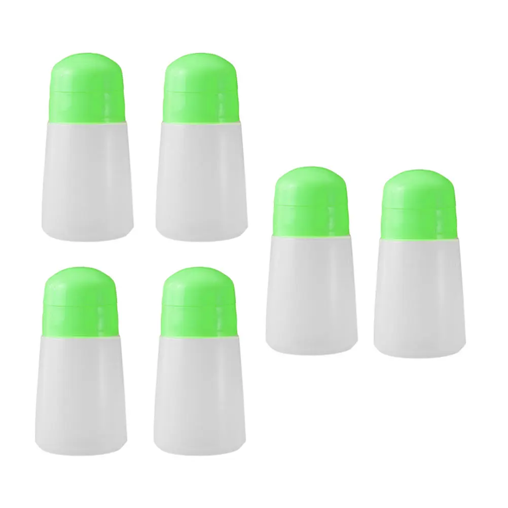 6pcs Kitchen Seasoning Bottle White Spice Storage Condiment Jar Reusable PP Easy Clean Food Grade Home Decor Practical