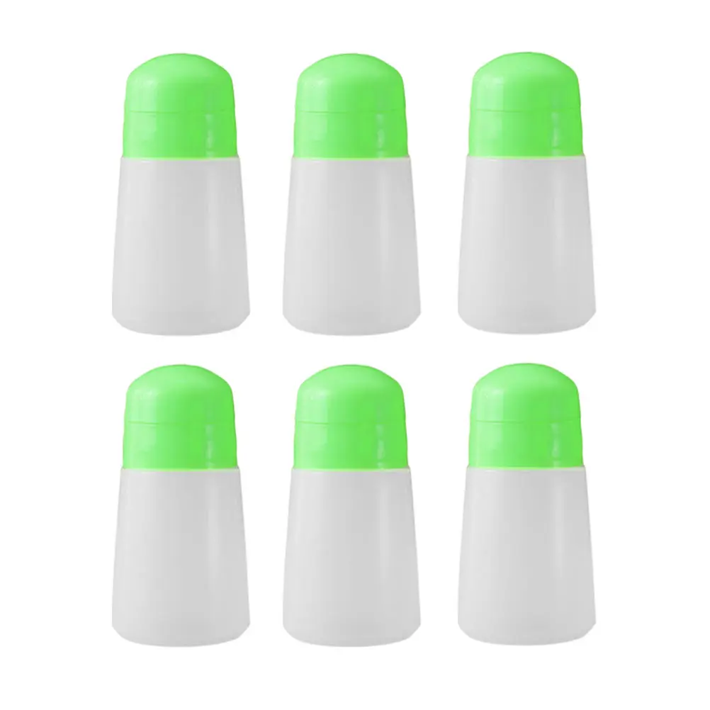 6pcs Kitchen Seasoning Bottle White Spice Storage Condiment Jar Reusable PP Easy Clean Food Grade Home Decor Practical