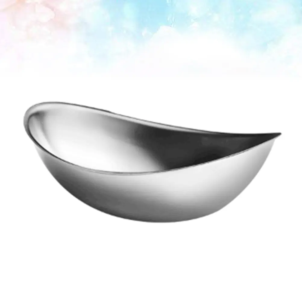 Korean Yuanbao Plate Salad Bowl Containers for Food Serving Bowls Key The Home Stainless Steel Mixing