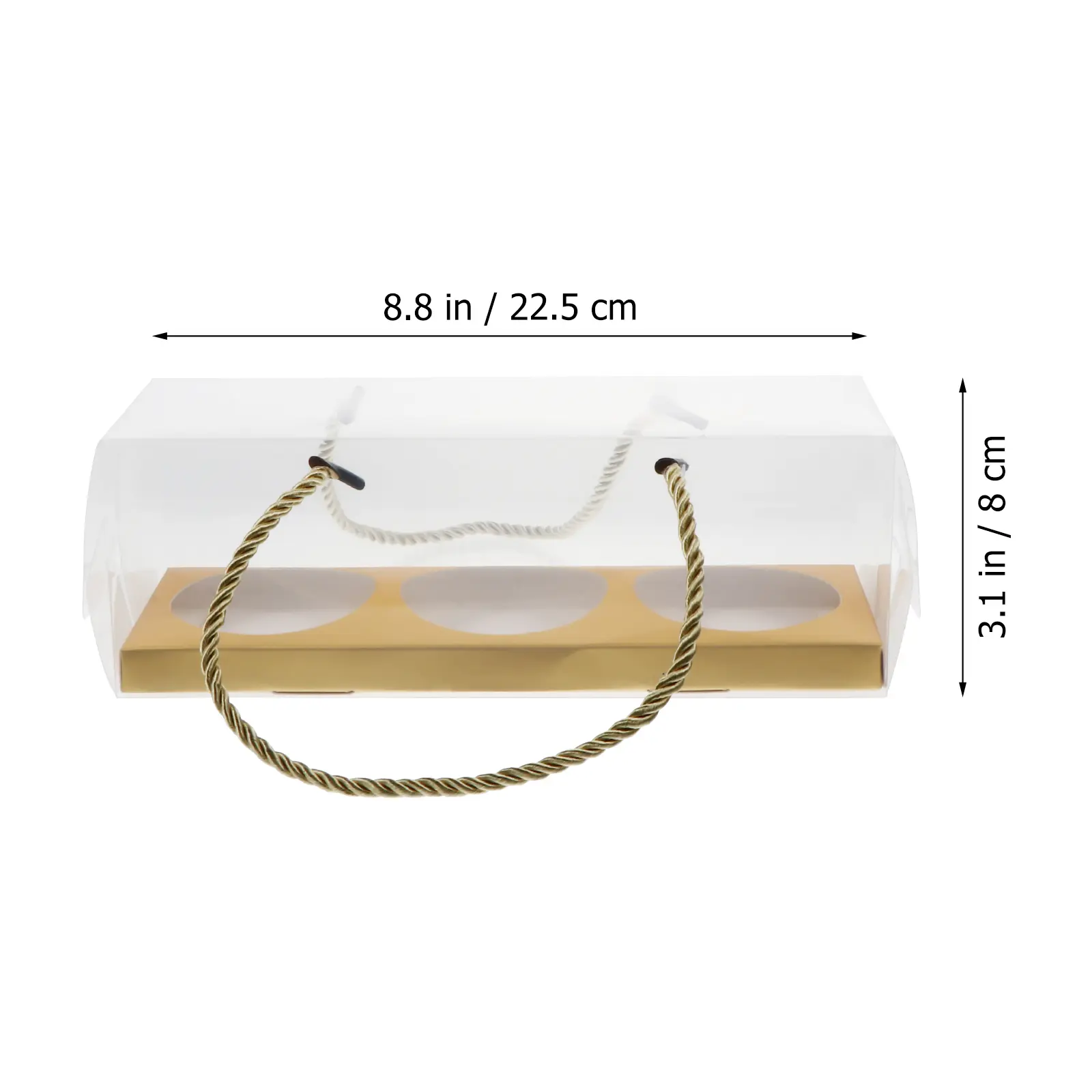10pcs Egg Yolk Boxes PET Transparent Cake Packaging Dessert Wrapping Bakery Containers White Lid Box Treat Cases