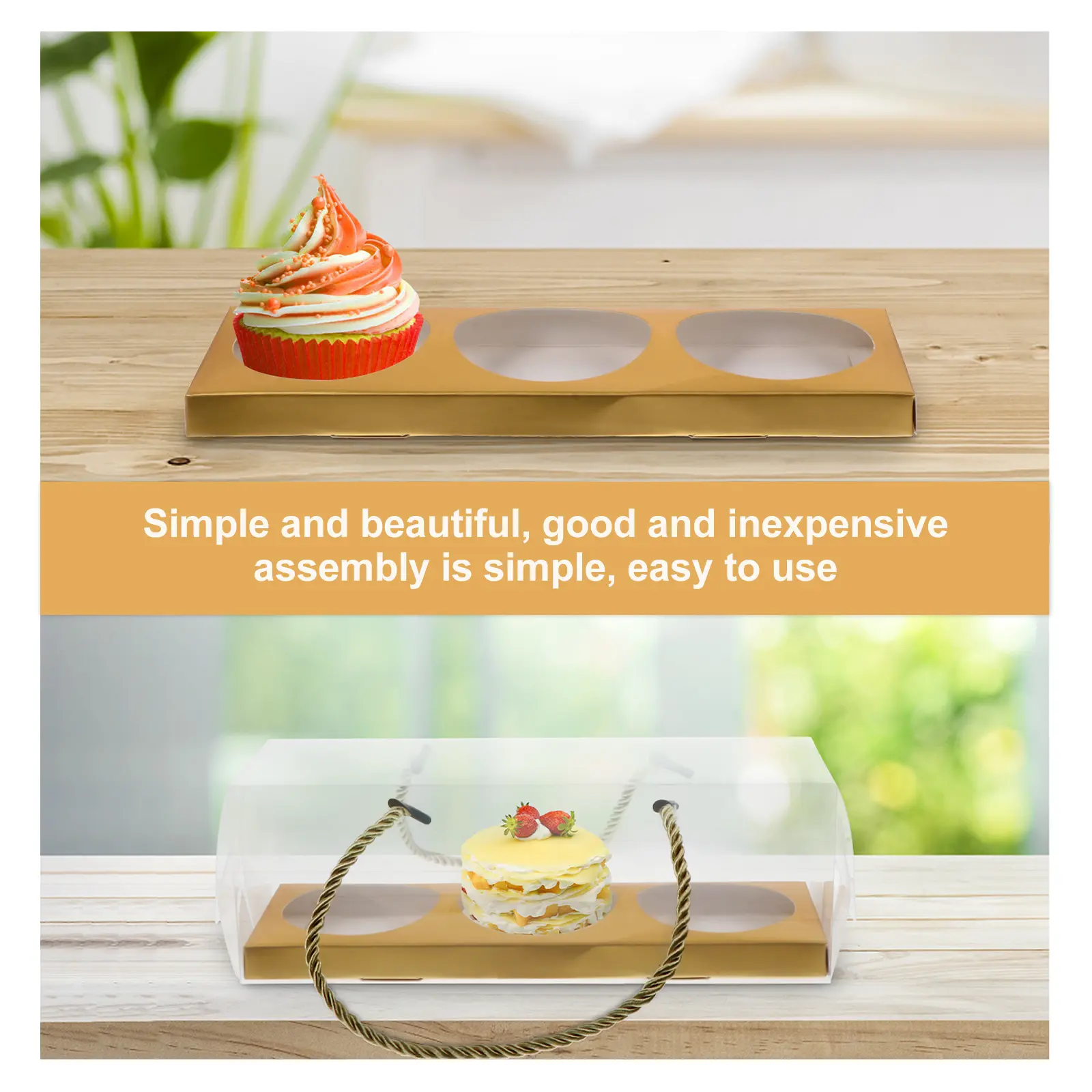 10pcs Egg Yolk Boxes PET Transparent Cake Packaging Dessert Wrapping Bakery Containers White Lid Box Treat Cases