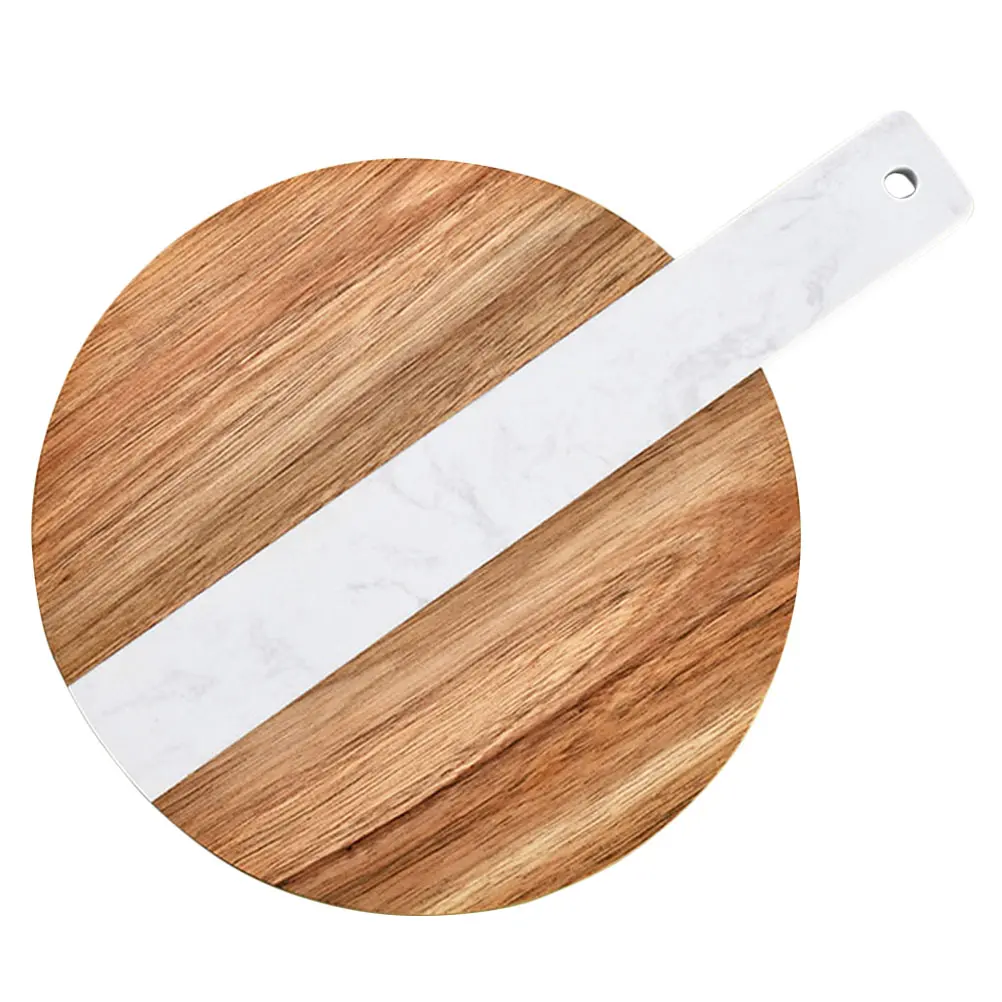 Marble Spliced Wooden Cutting Board Nordic Style Anti Cracking Bread H Design Household Fruit Slicing chopping