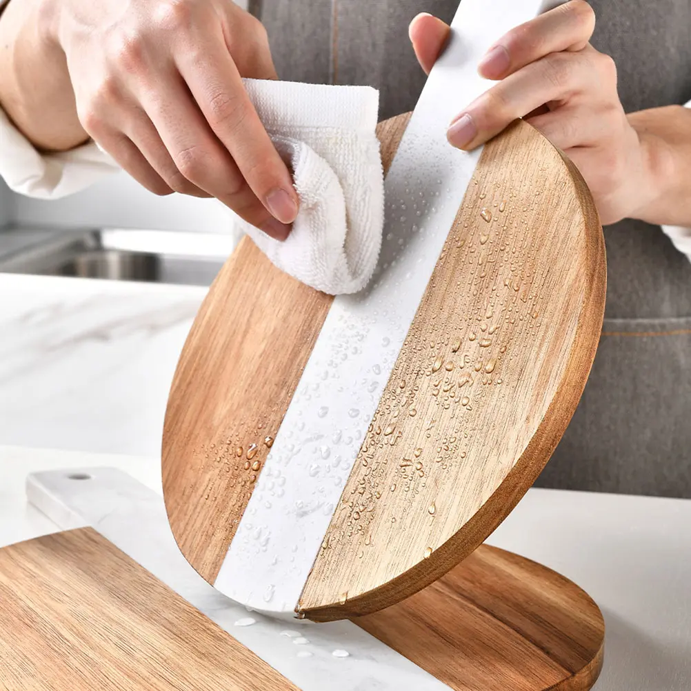 Marble Spliced Wooden Cutting Board Nordic Style Anti Cracking Bread H Design Household Fruit Slicing chopping