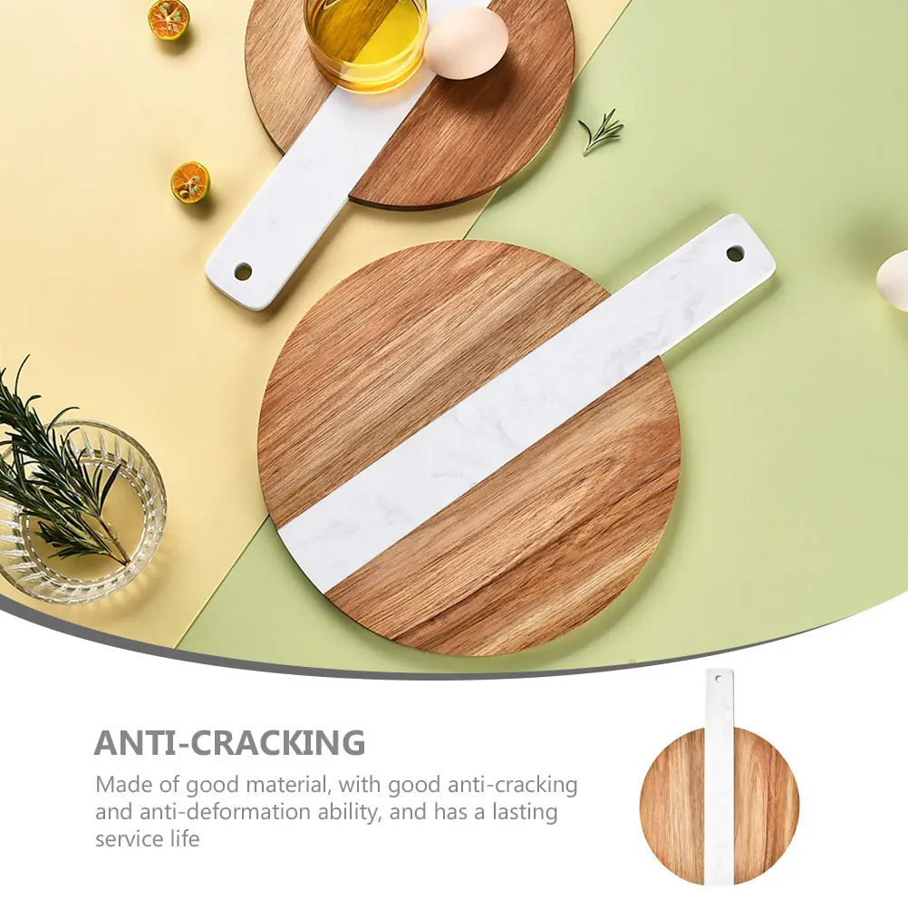 Marble Spliced Wooden Cutting Board Nordic Style Anti Cracking Bread H Design Household Fruit Slicing chopping