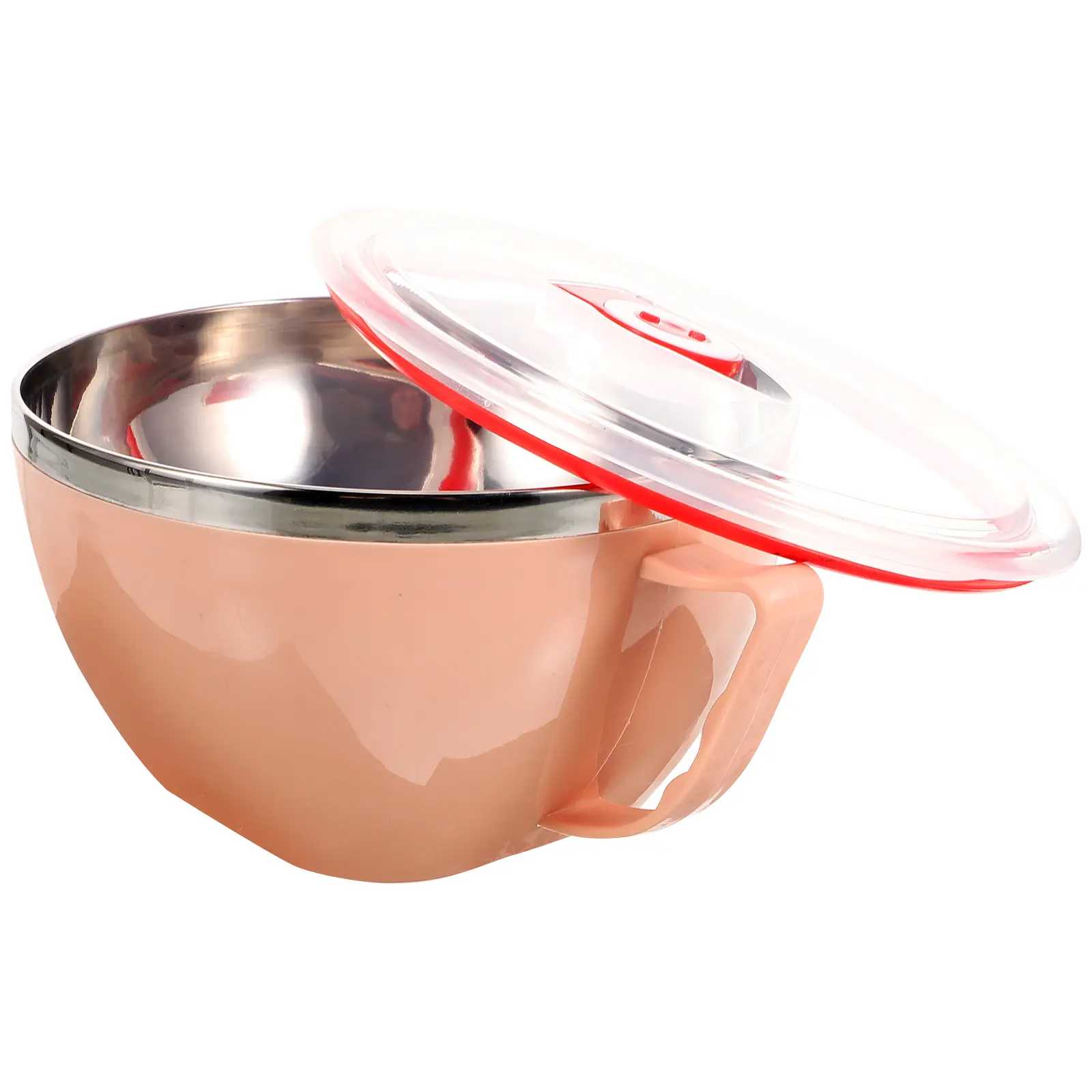 304 Stainless Steel Soup Bowl Lunch Container Lid Heat Resistant Corrosion Proof PP Plastic Insulated Food Storage BPA Free Easy