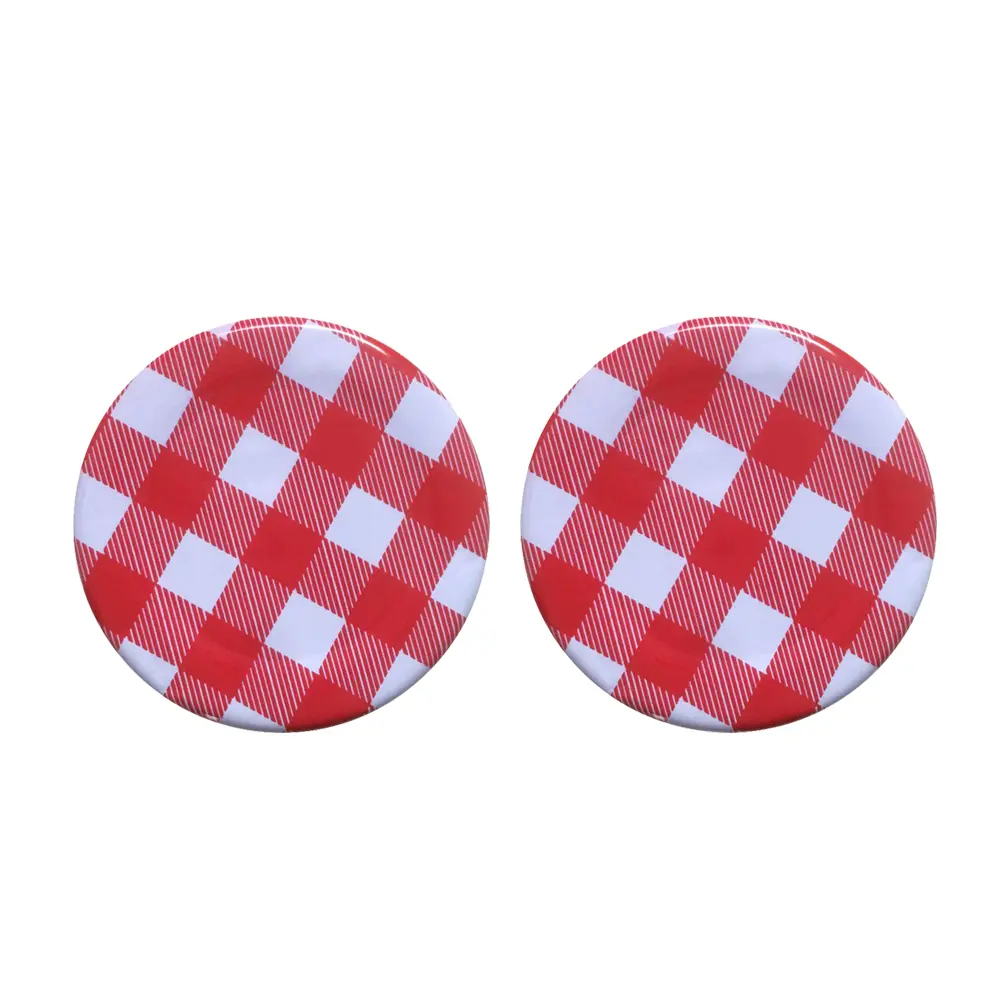 20 Pcs Sealing Lids Solid Leakproof Wide Jar Covers Glass Bottle Caps Metal Selaing Pearlescent Storage Containers