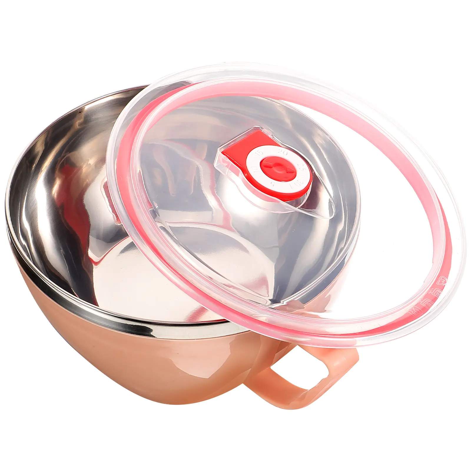 304 Stainless Steel Soup Bowl Lunch Container Lid Heat Resistant Corrosion Proof PP Plastic Insulated Food Storage BPA Free Easy