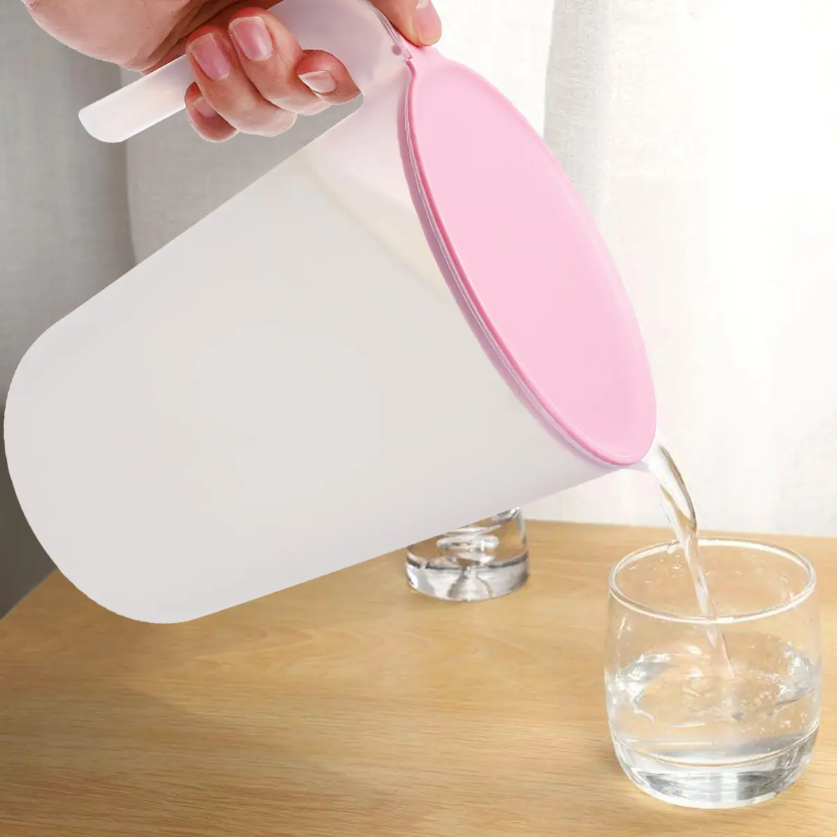 Cold Water Bottle Mixing Pitcher Ice Tea for Fridge Iced Kettle Teapot Pitchers with Handle Juice Jug