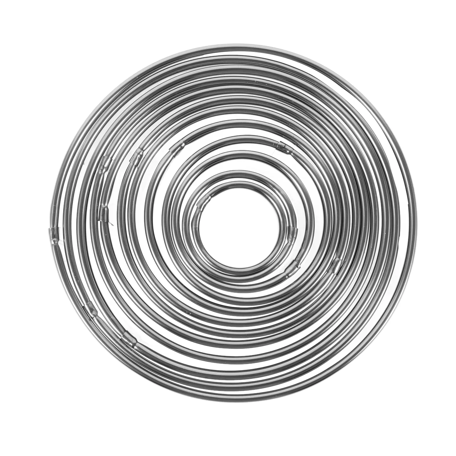 Stainless Steel Cake Mold Mousse Baking Ring Reusable Mini Tart Rings 304 Non Stick Easy Demould Round Baking Gadget DIY Tool