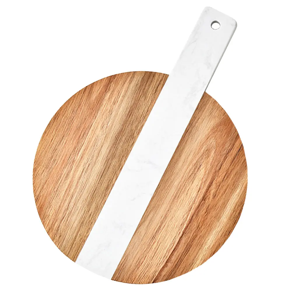 Marble Spliced Wooden Cutting Board Fruit Bread Steak Chopping Boards H held Double Sided Anti Cracking