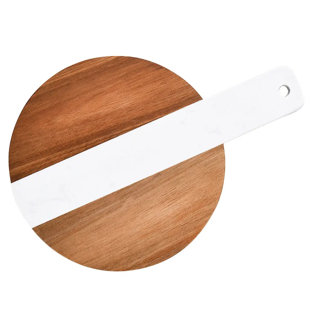 Marble Spliced Wooden Cutting Board Fruit Bread Steak Chopping Boards H held Double Sided Anti Cracking