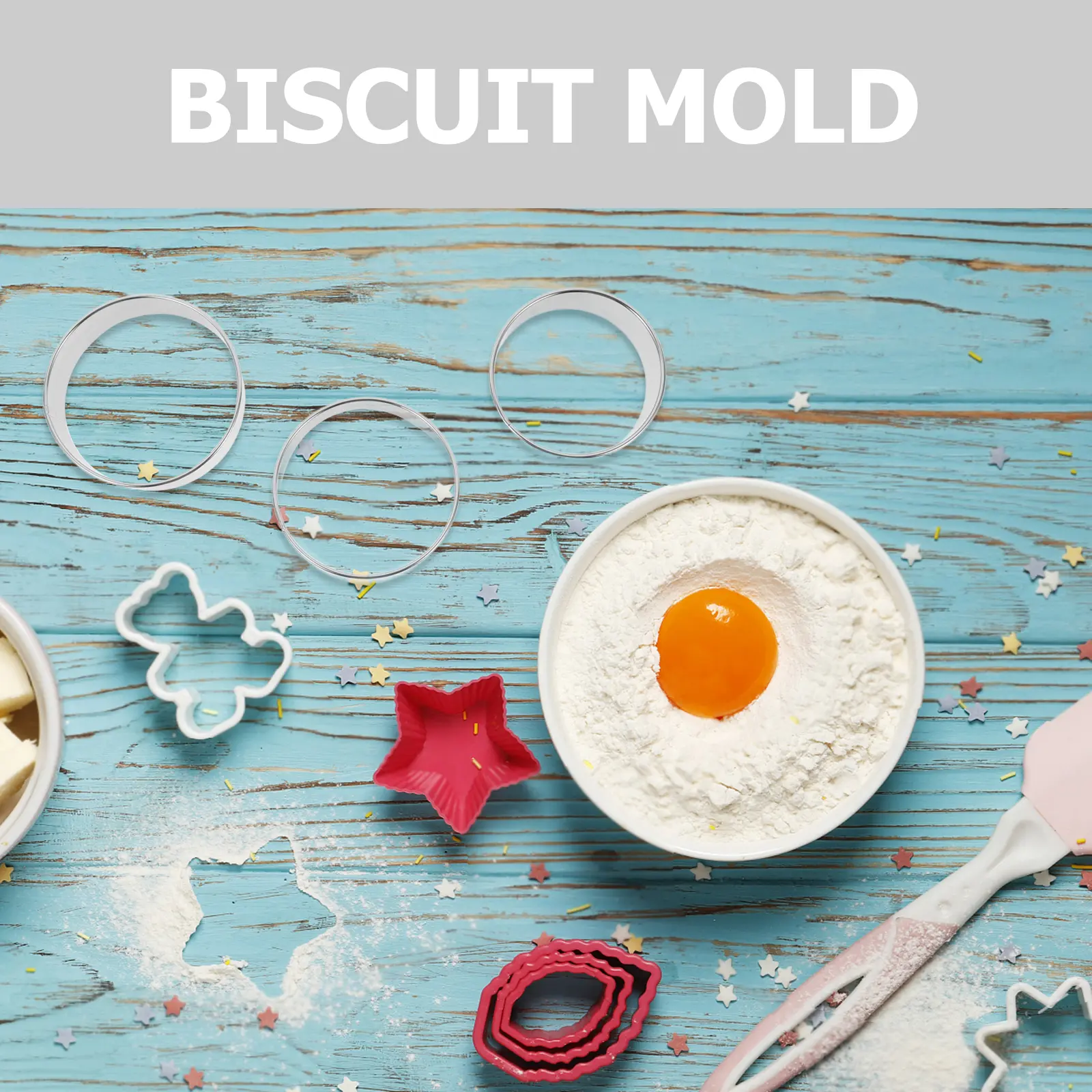 Stainless Steel Cake Mold Mousse Baking Ring Reusable Mini Tart Rings 304 Non Stick Easy Demould Round Baking Gadget DIY Tool
