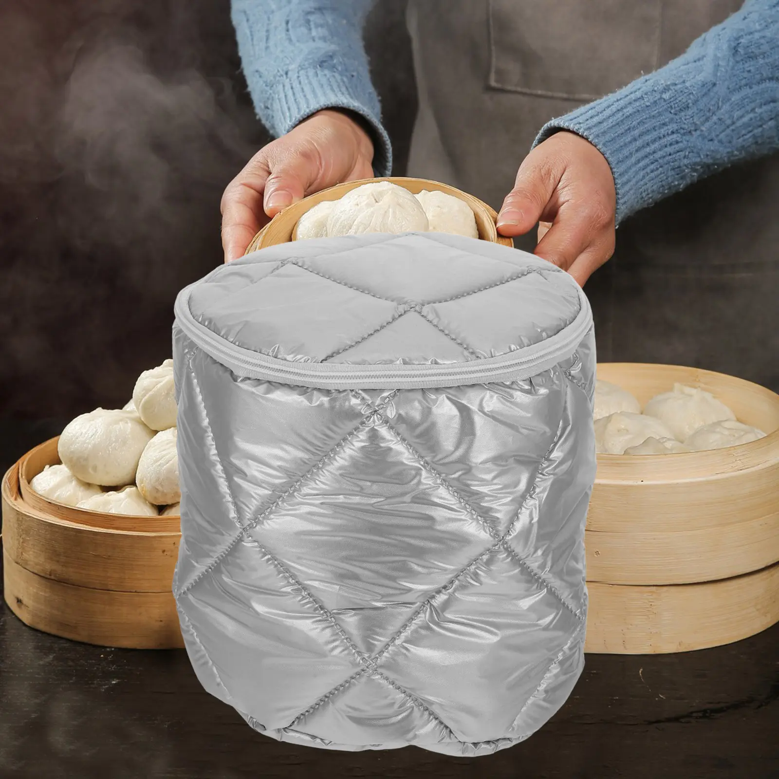 Insulation Cover Hot Food Container Delivery Bag Small Warmer Portable Waterproof Antifreeze Cotton Thermal Catering Lunch