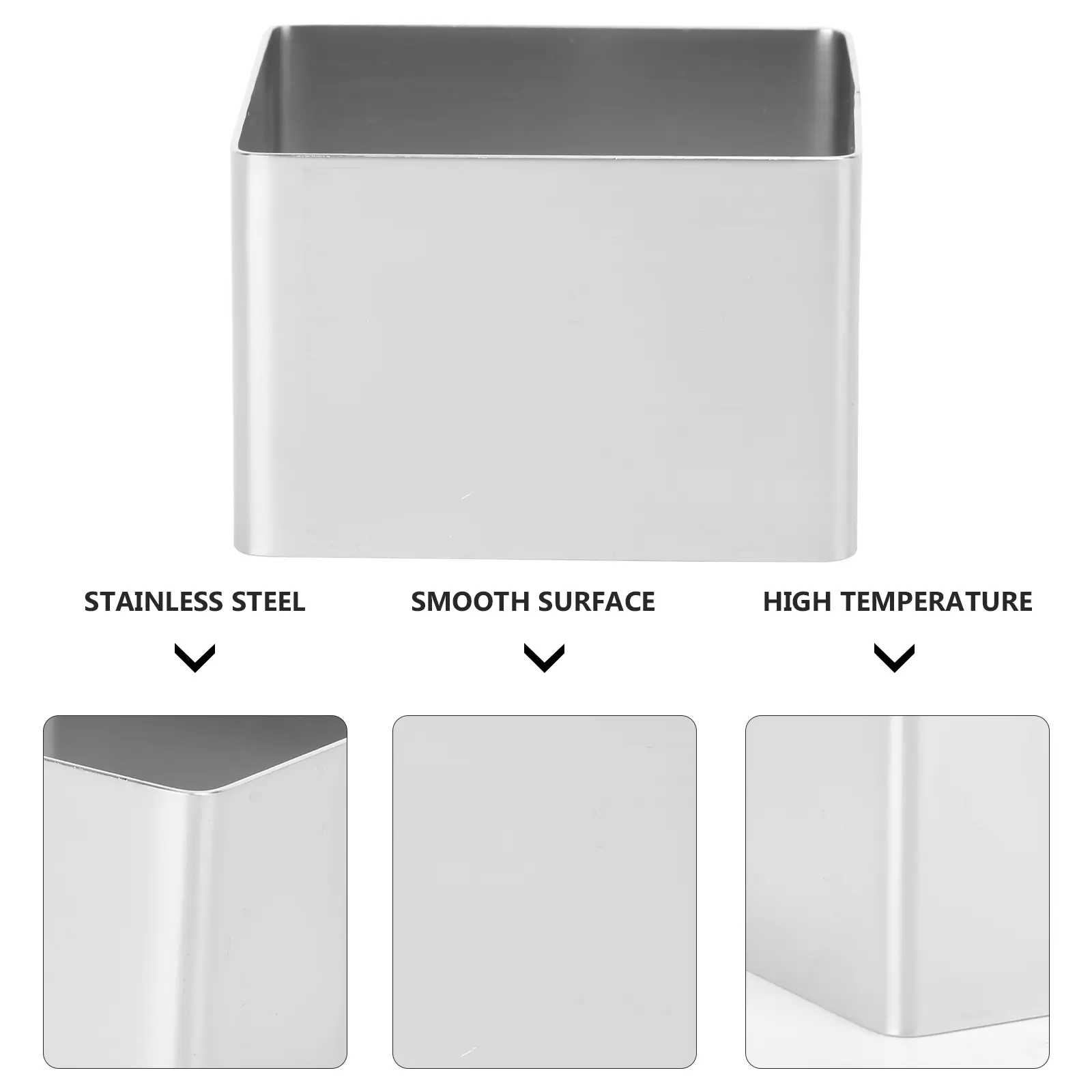 Stainless Steel Mold Ring Mousse Mould Mousse Oval Cutters Baking Pastry Reusable NonStick Storage DIY Cooking