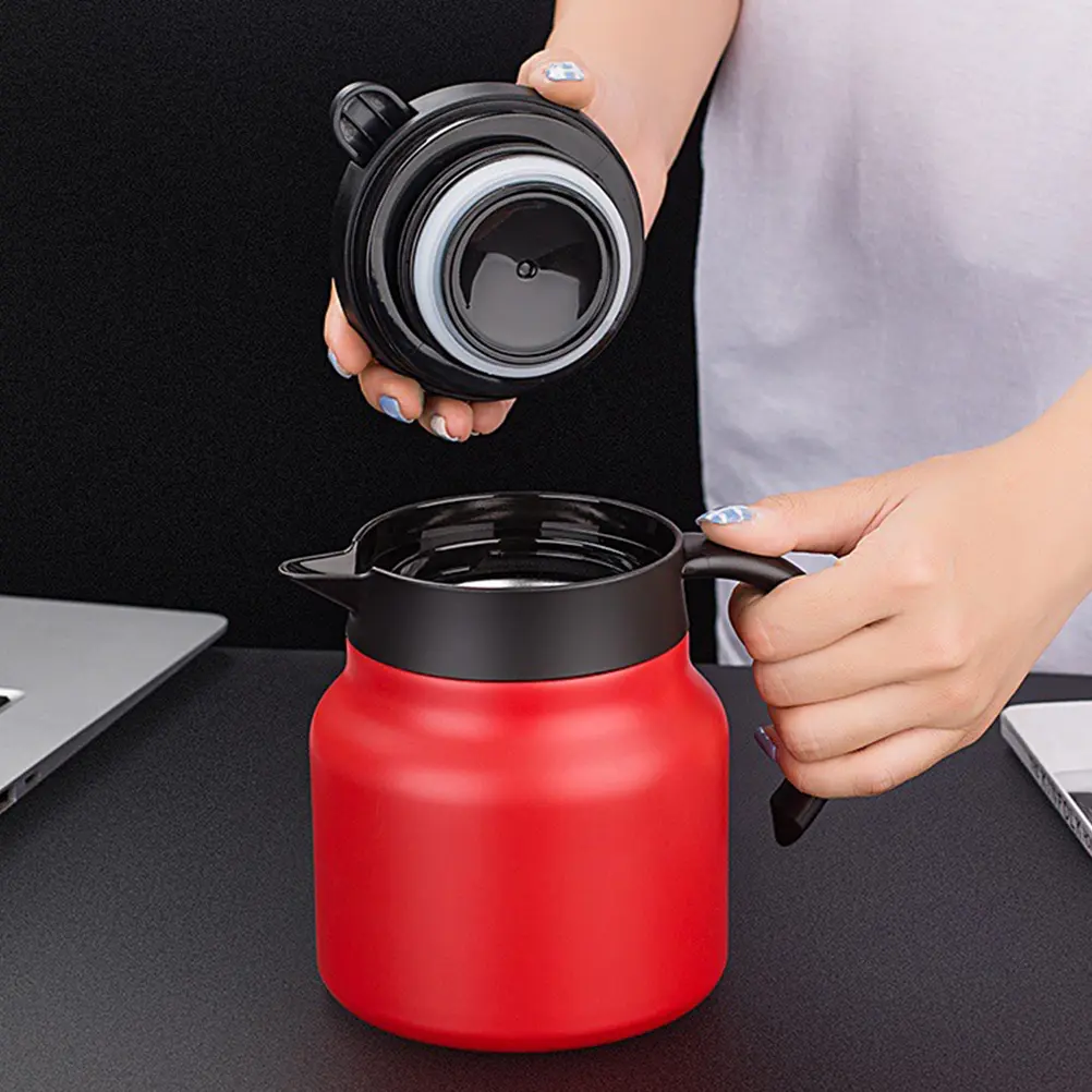 Stainless Steel Pot Double Walled Vacuum Insulation Kettle Hot Water Kitchen Supply Tea Coffee