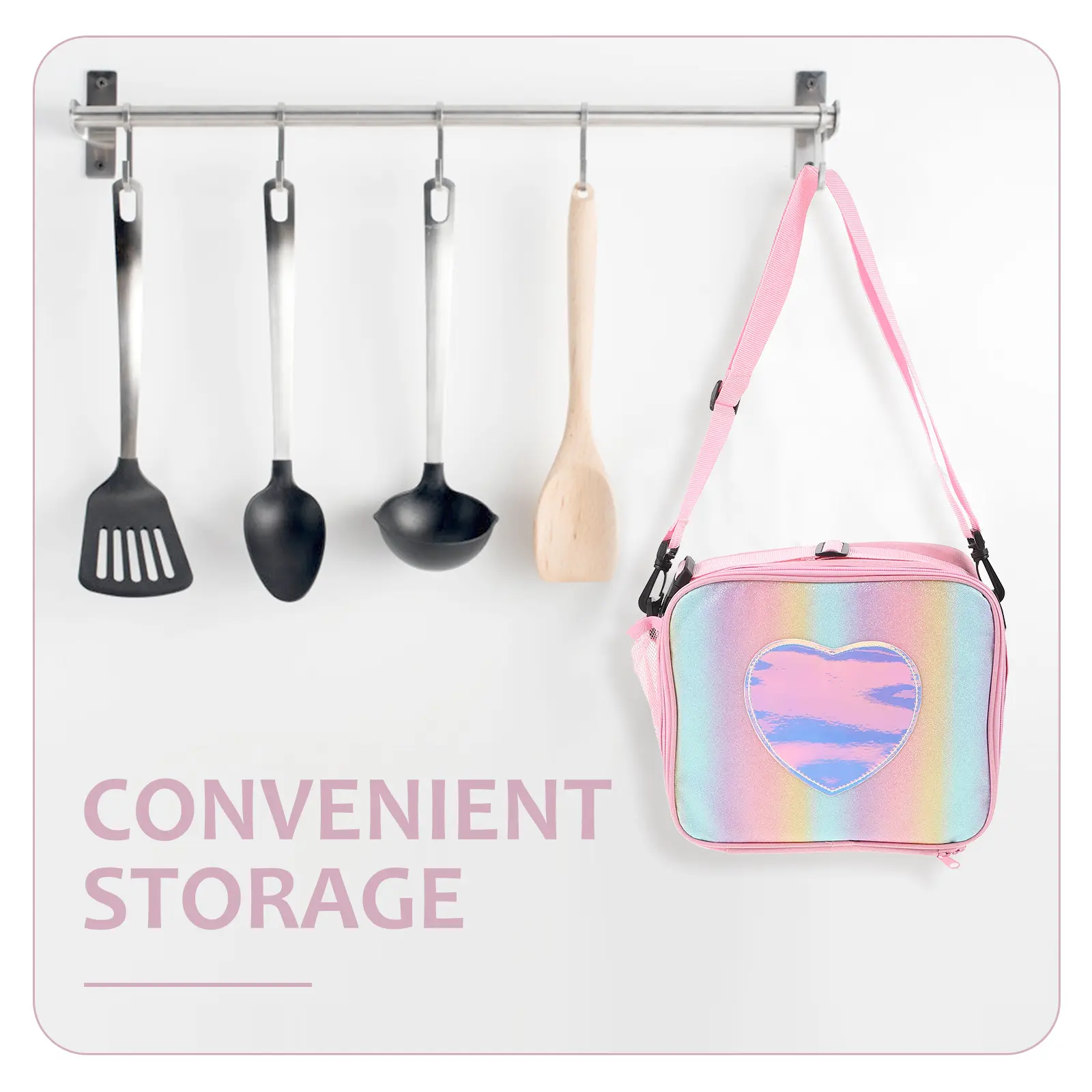 Portable Insulated Bento Bag Large Capacity Lightweight Easy Clean Multi use Work Study Picnic Camping Anti aging High Strength