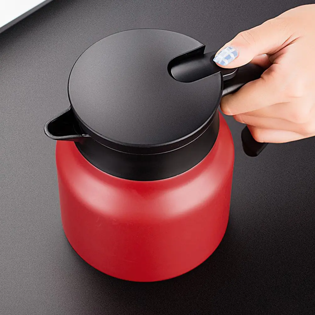 Stainless Steel Pot Double Walled Vacuum Insulation Kettle Hot Water Kitchen Supply Tea Coffee