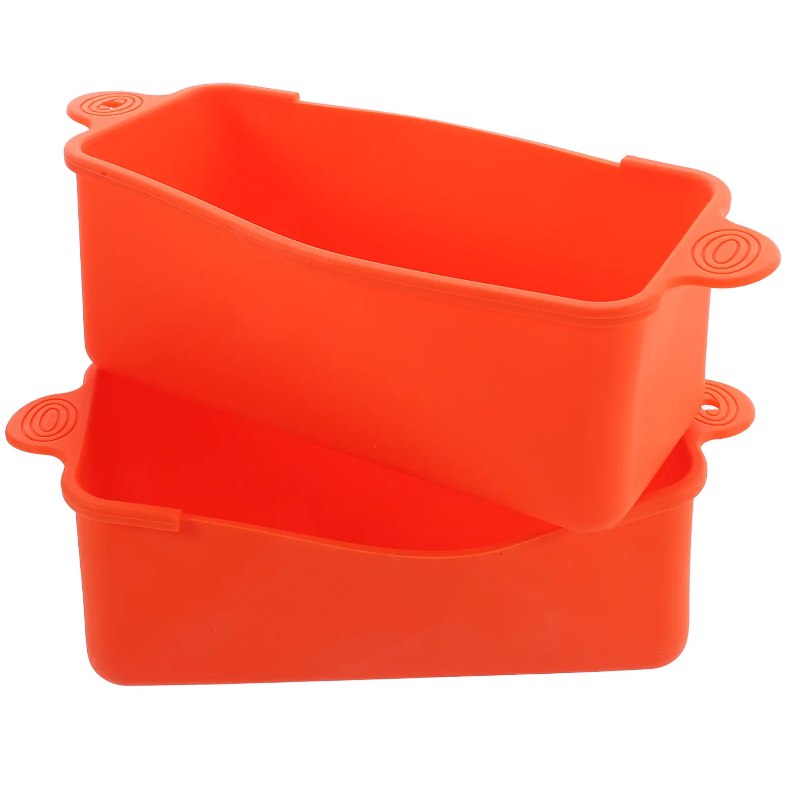 2pcs Silicone Grease Cup Liner Reusable Roaster Pan Catcher Camping Outdoor BBQ Grill Oil Drip Kitchen Bar Accessories