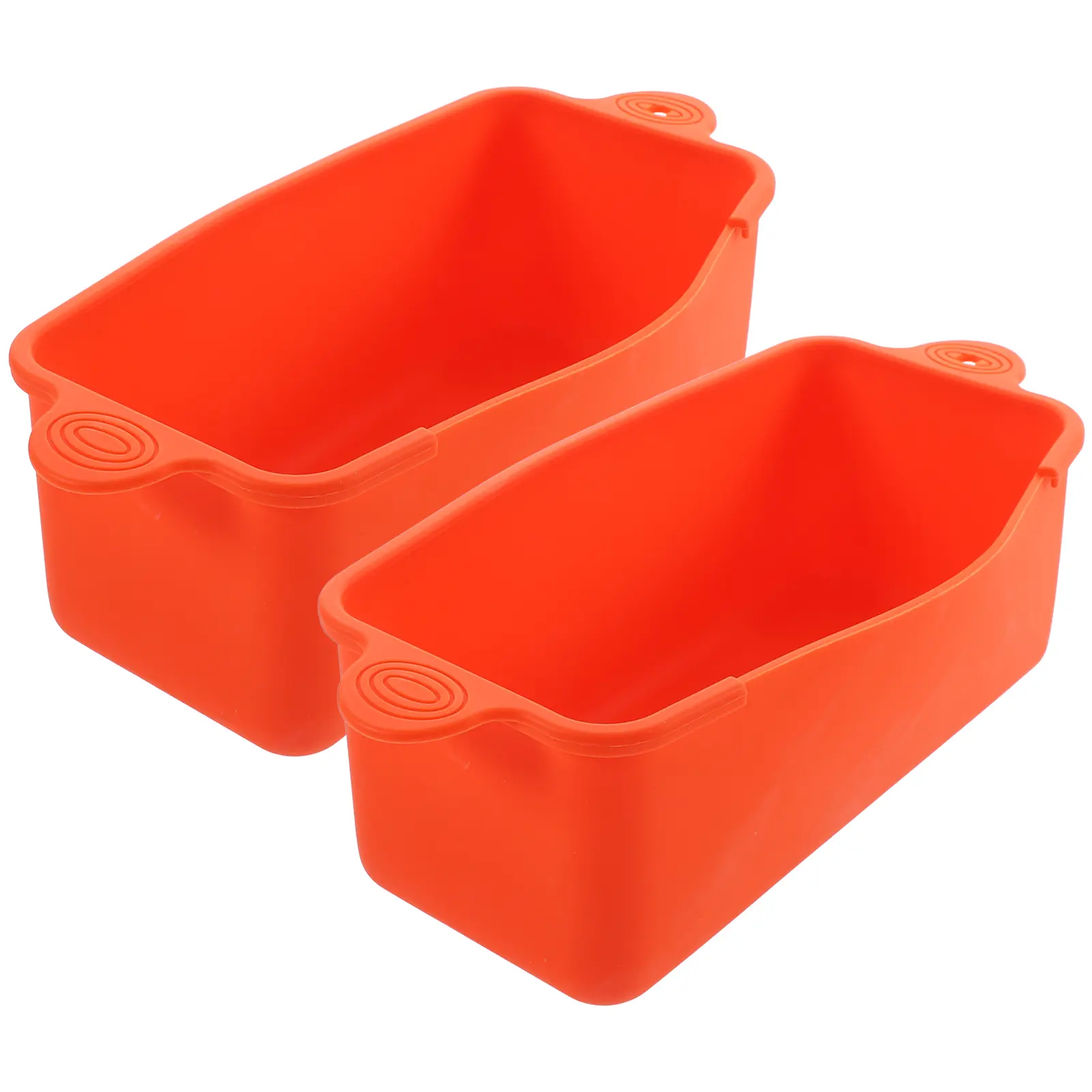 2pcs Silicone Grease Cup Liner Reusable Roaster Pan Catcher Camping Outdoor BBQ Grill Oil Drip Kitchen Bar Accessories