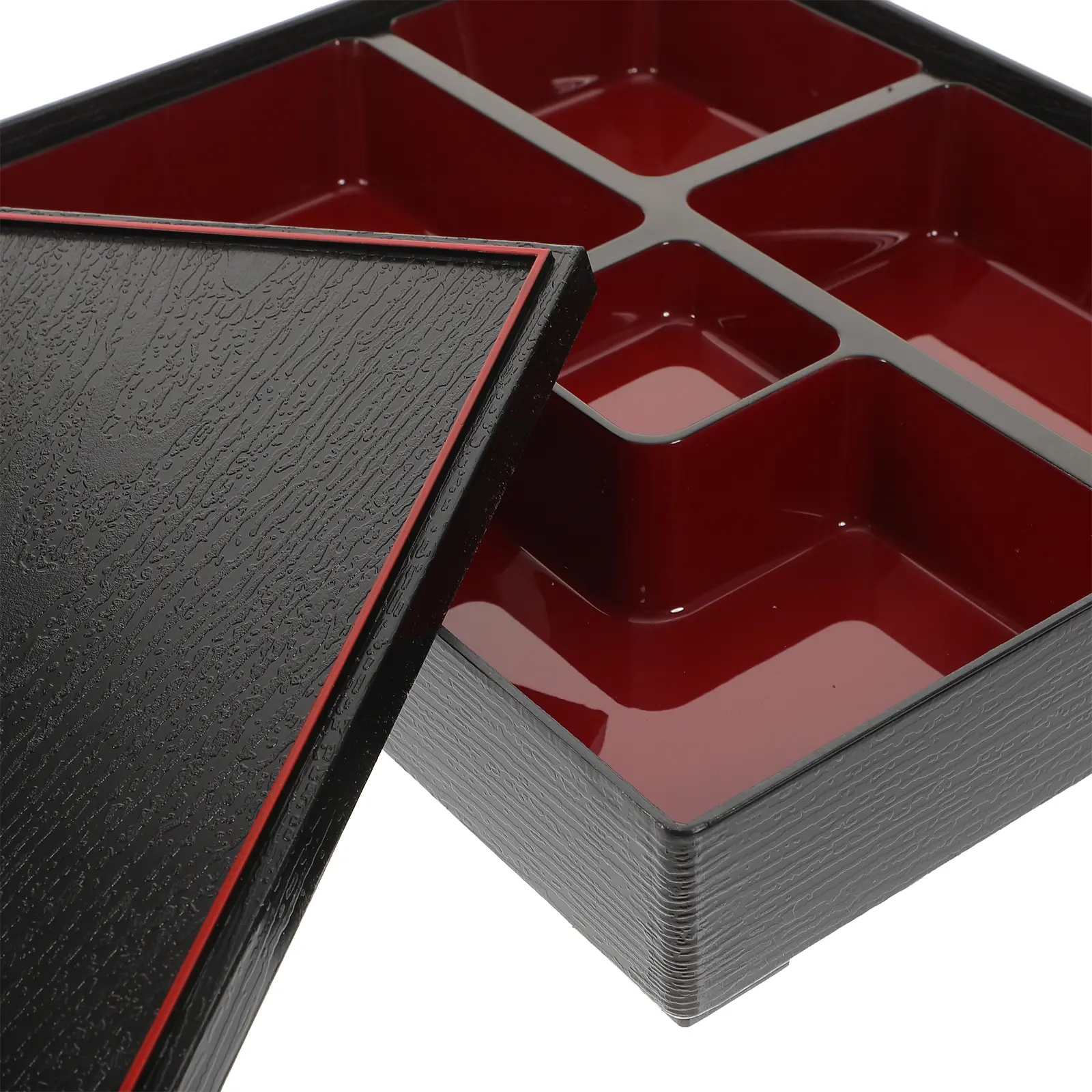Lunch Box 5 Grids Odorless Easy Clean Reusable Containers for School Office Travel Sushi Bento Plastic Meal Prep Food