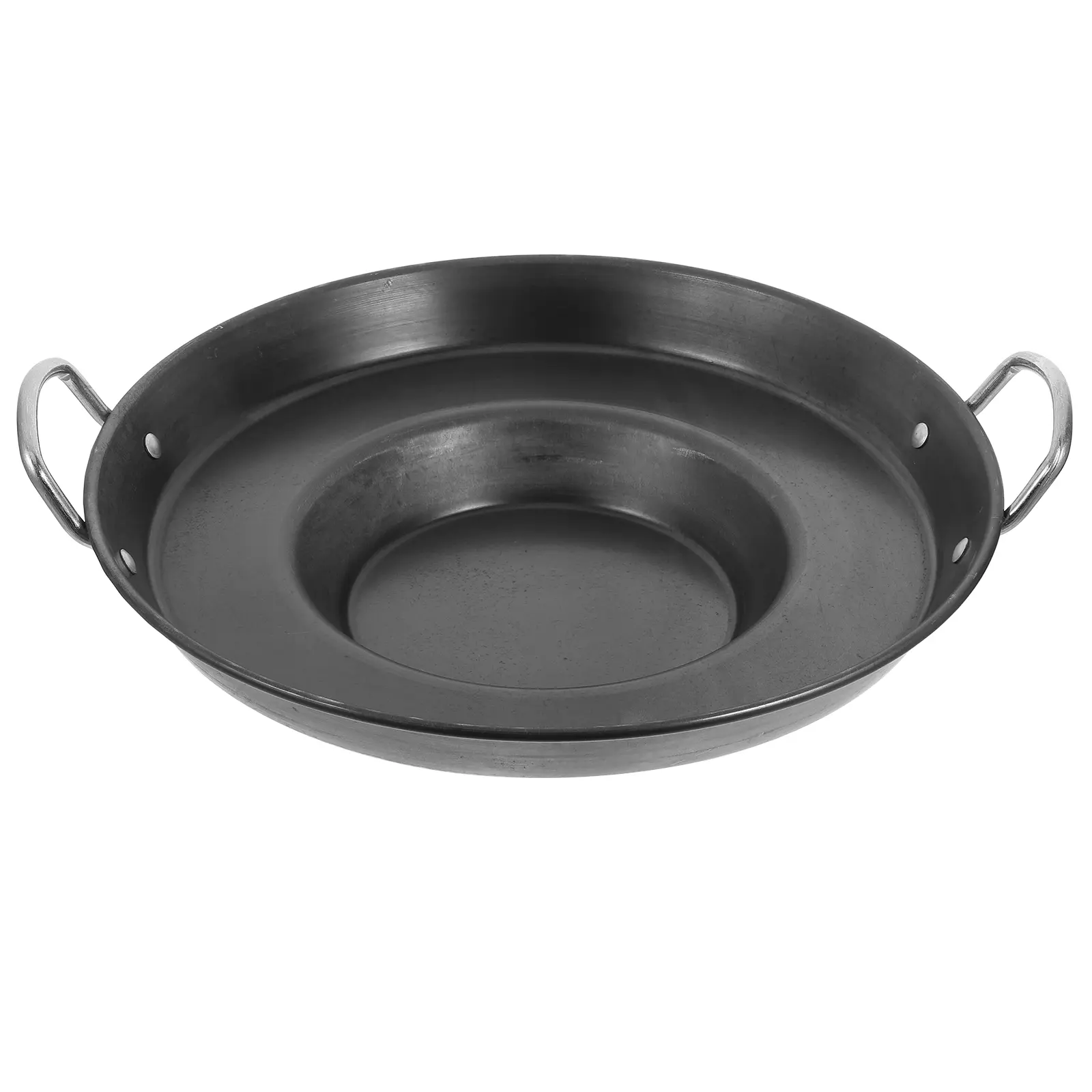 Non-Stick Frying Strong Heat Resistant Egg Pan Small Fry Skillet Comfort Handle Stainless Steel Omelet Pan for Discada