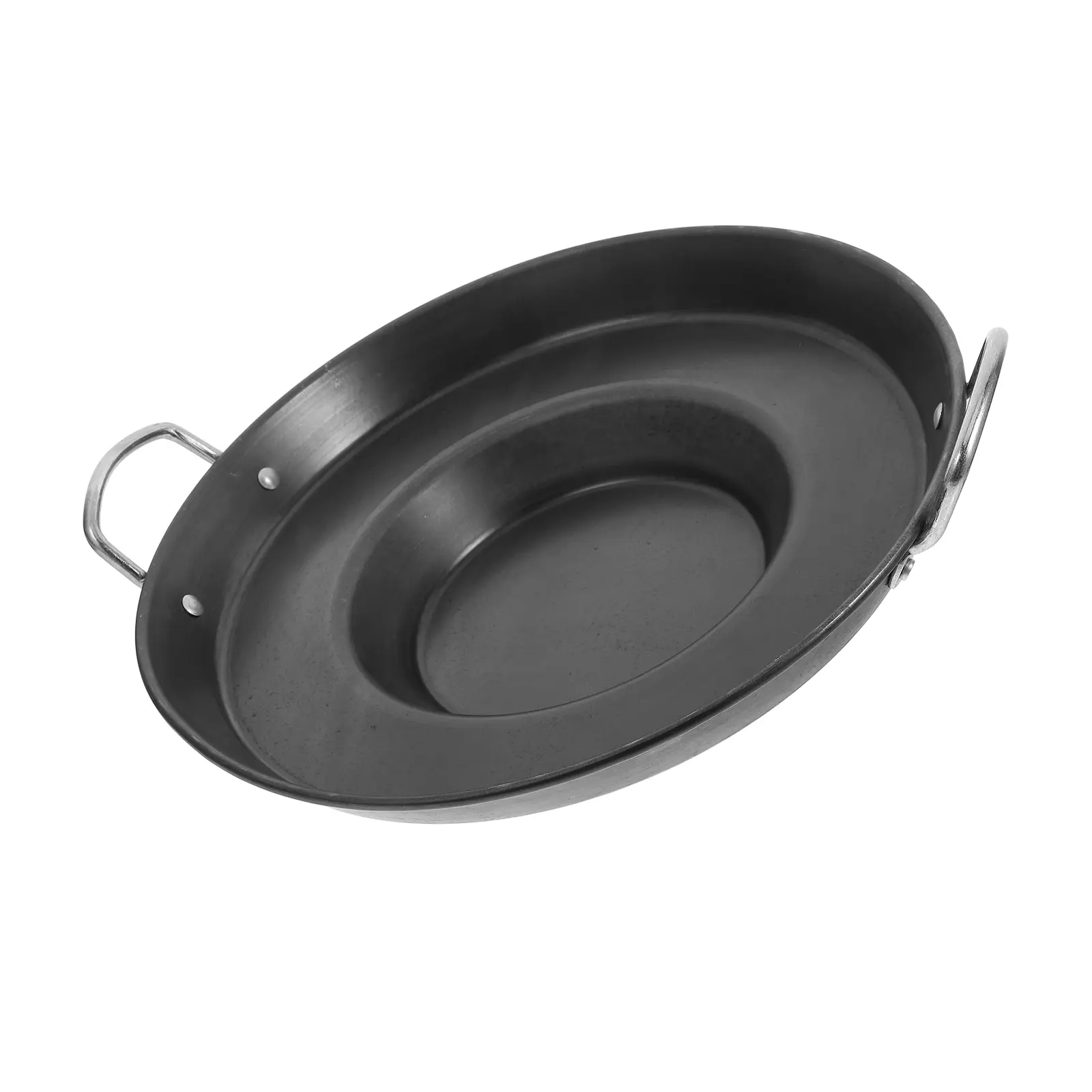 Non-Stick Frying Strong Heat Resistant Egg Pan Small Fry Skillet Comfort Handle Stainless Steel Omelet Pan for Discada