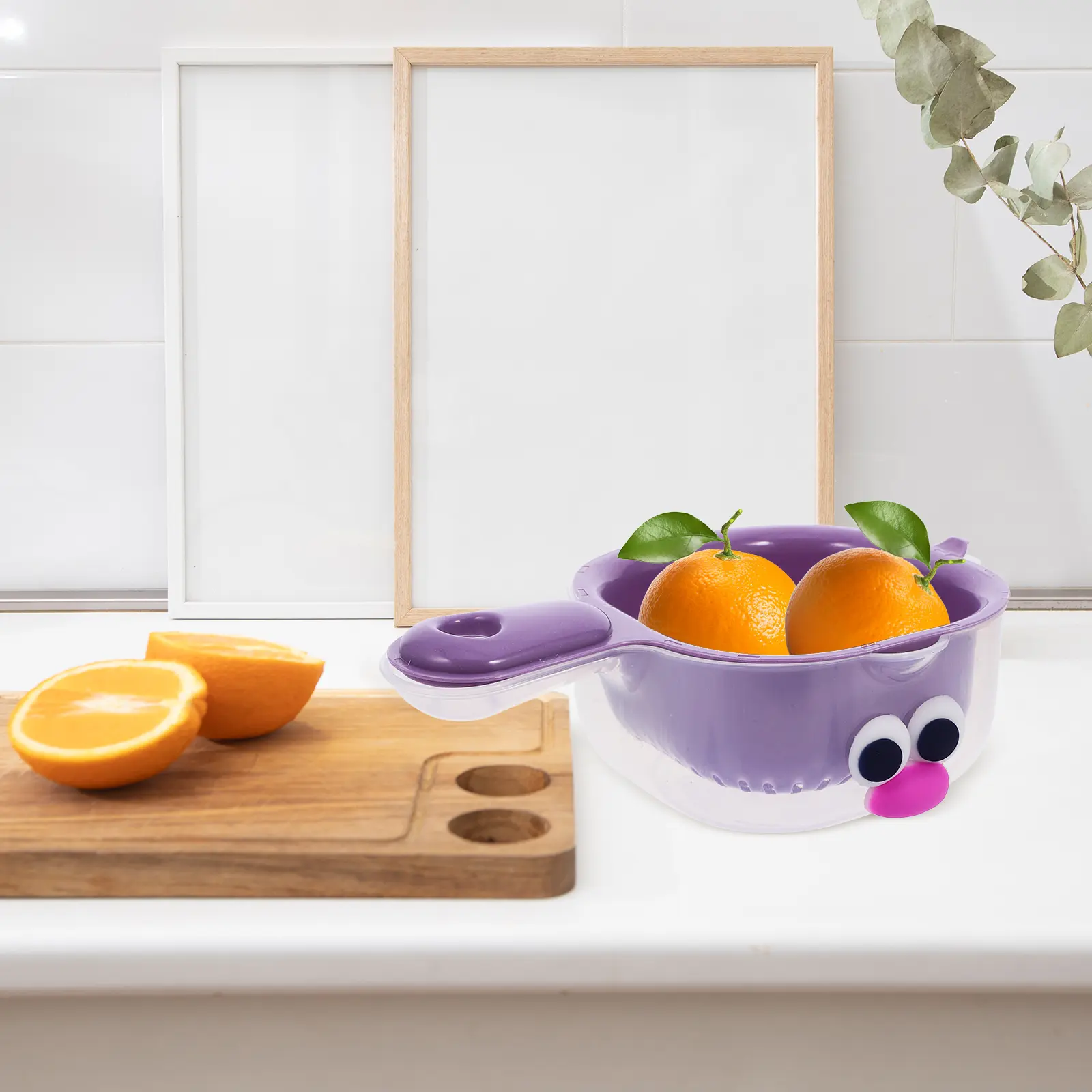 3 set Drain Basket Tray Kitchen Filter Bowl Efficient Strainer Food Washing Storage Holder Plastic Fruit Basket Home Use