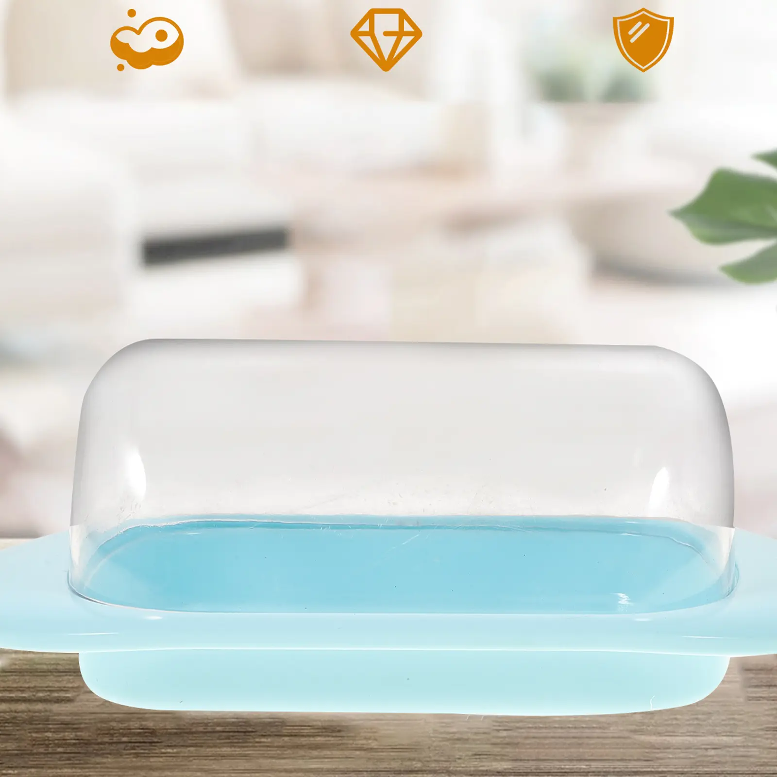 Convenient Butter Storage Solution As Abs Material Airtight Food Box Kitchen Utensil Container