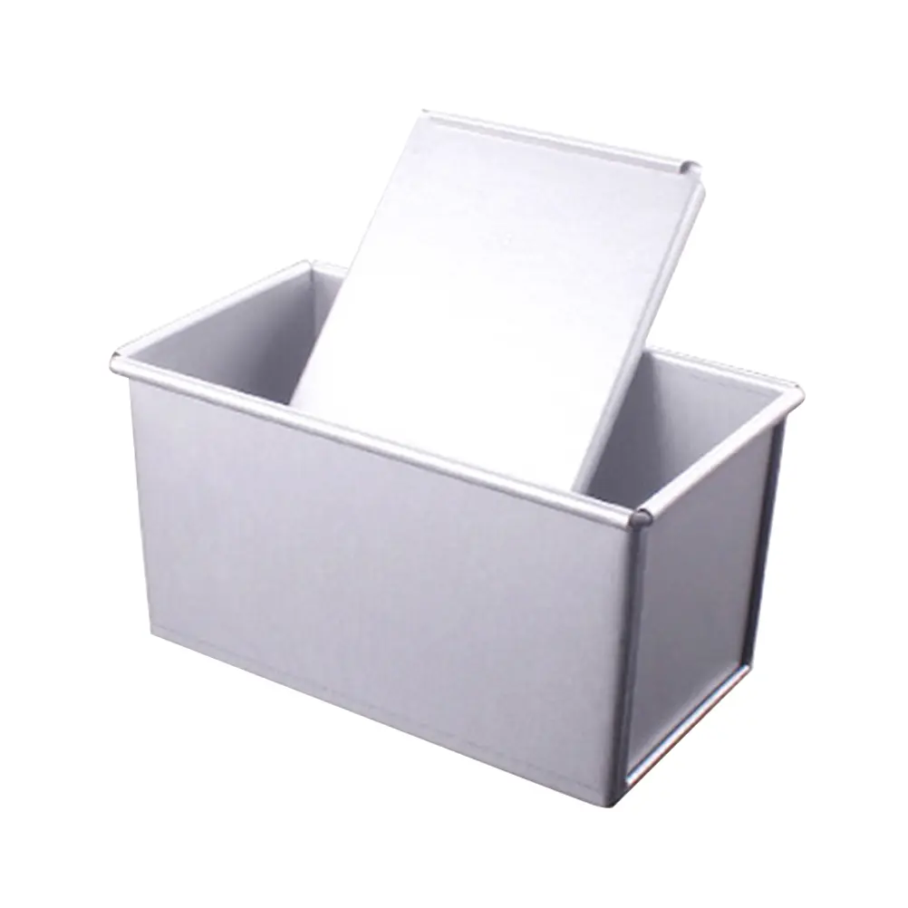 Toast Box Bread Mold Cake Baking Tray Household Plate Loaf Pan with Lid Dish Aluminum Plating Kitchen Supplies