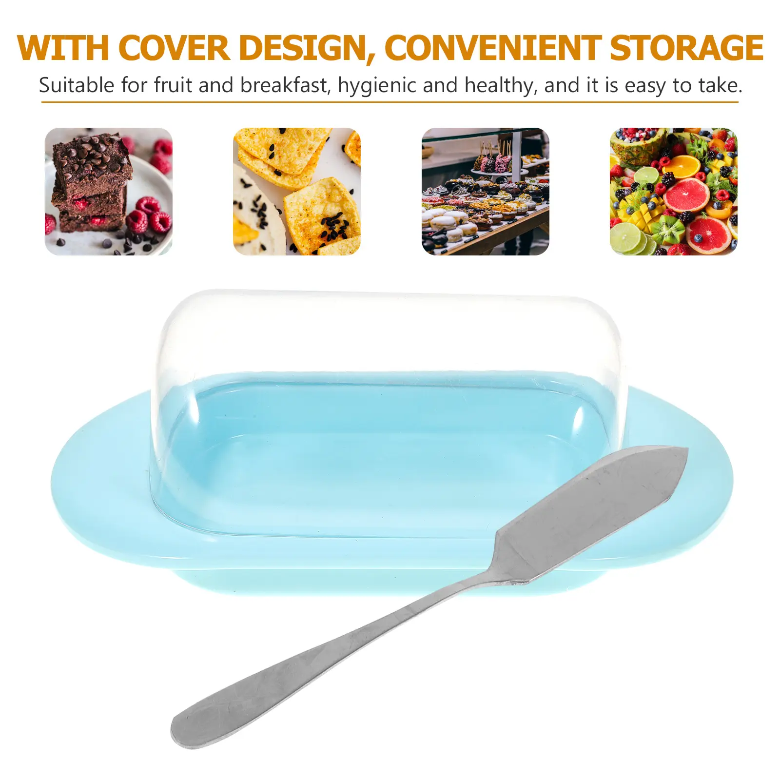 Convenient Butter Storage Solution As Abs Material Airtight Food Box Kitchen Utensil Container