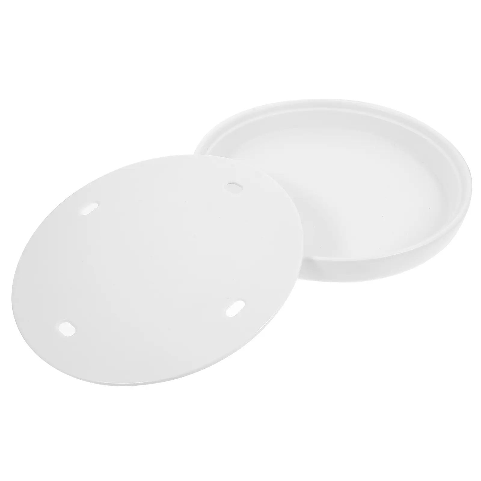 Fresh Cold 8.5 Inch Serving For Restaurant White Melamine Round Dishes Food Tray Sashimi Plate Seafood Serving Tray Tableware