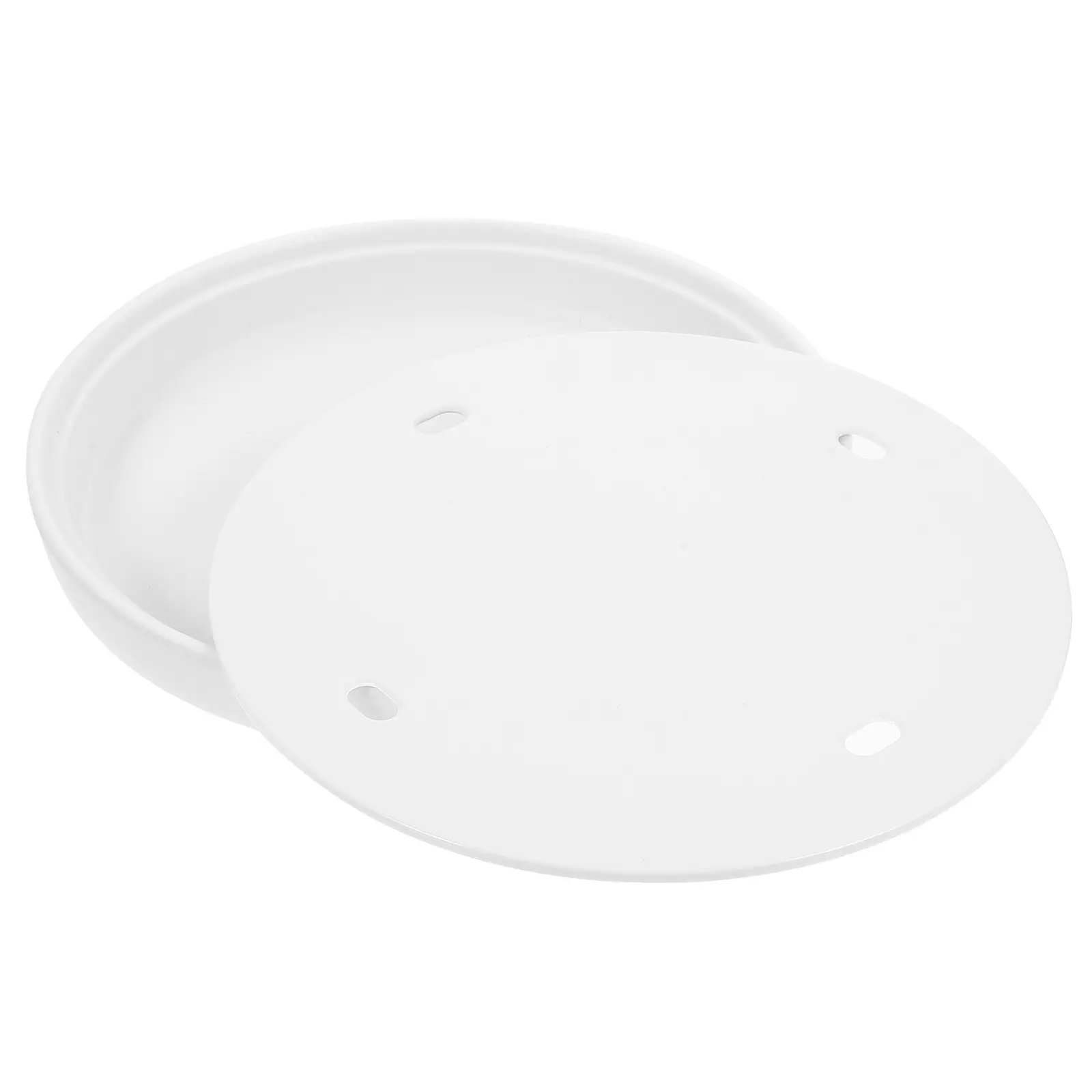 Fresh Cold 8.5 Inch Serving For Restaurant White Melamine Round Dishes Food Tray Sashimi Plate Seafood Serving Tray Tableware