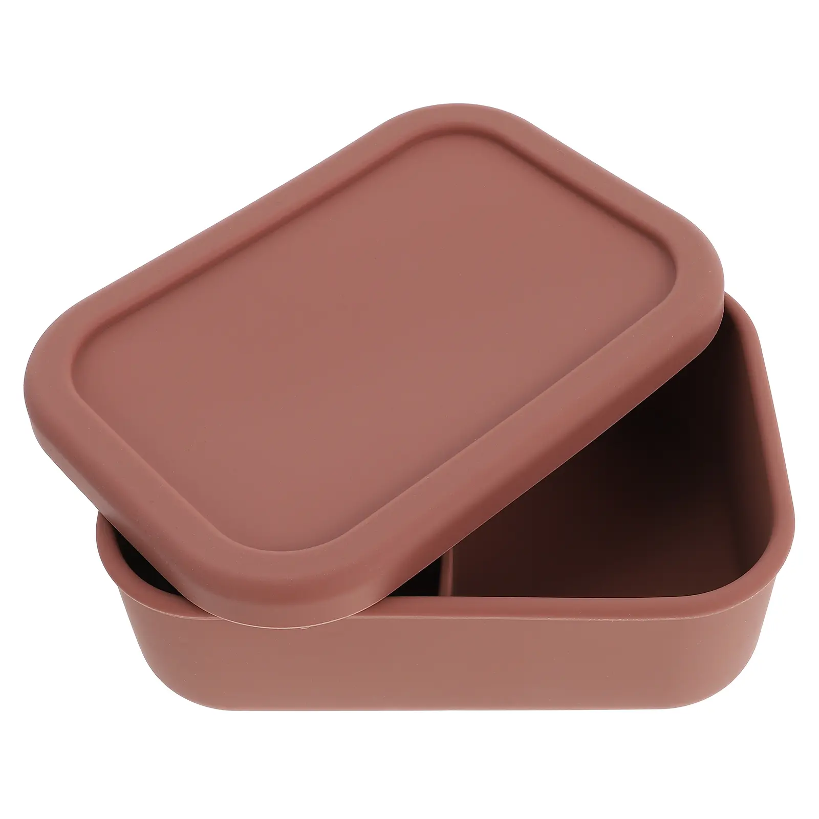 Silicone Compartment Blue Portable Kids Students Microwavable Food Container Office Case Lunch Box Thermal