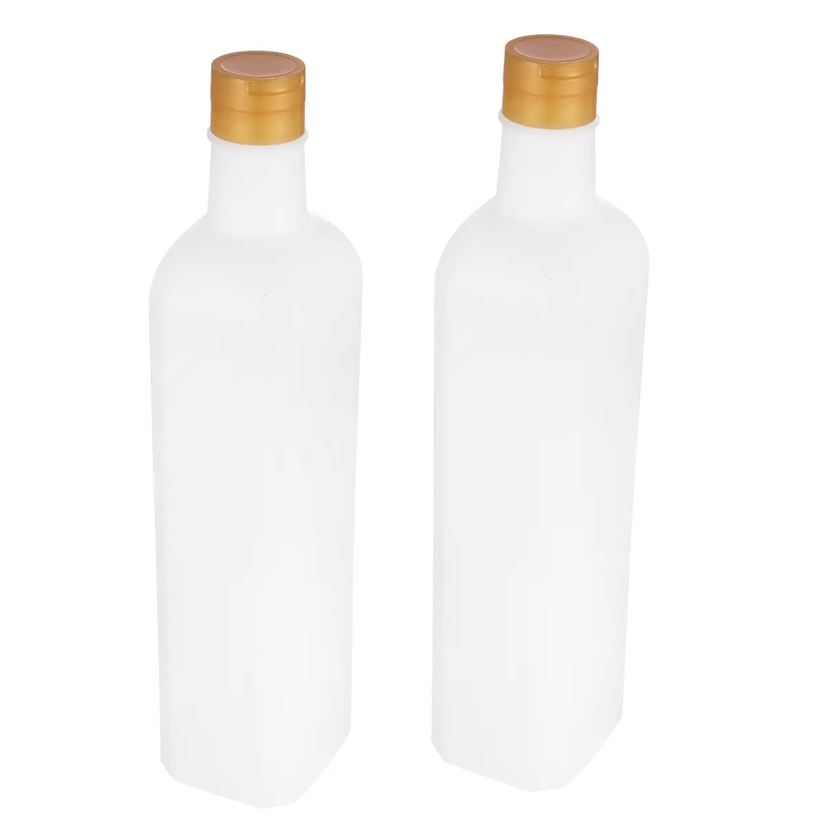 2 pcs Pe Plastic Oil Storage Bottle Transparent Vinegar Soy Sauce Container Kitchen Accessory Household Storage Container