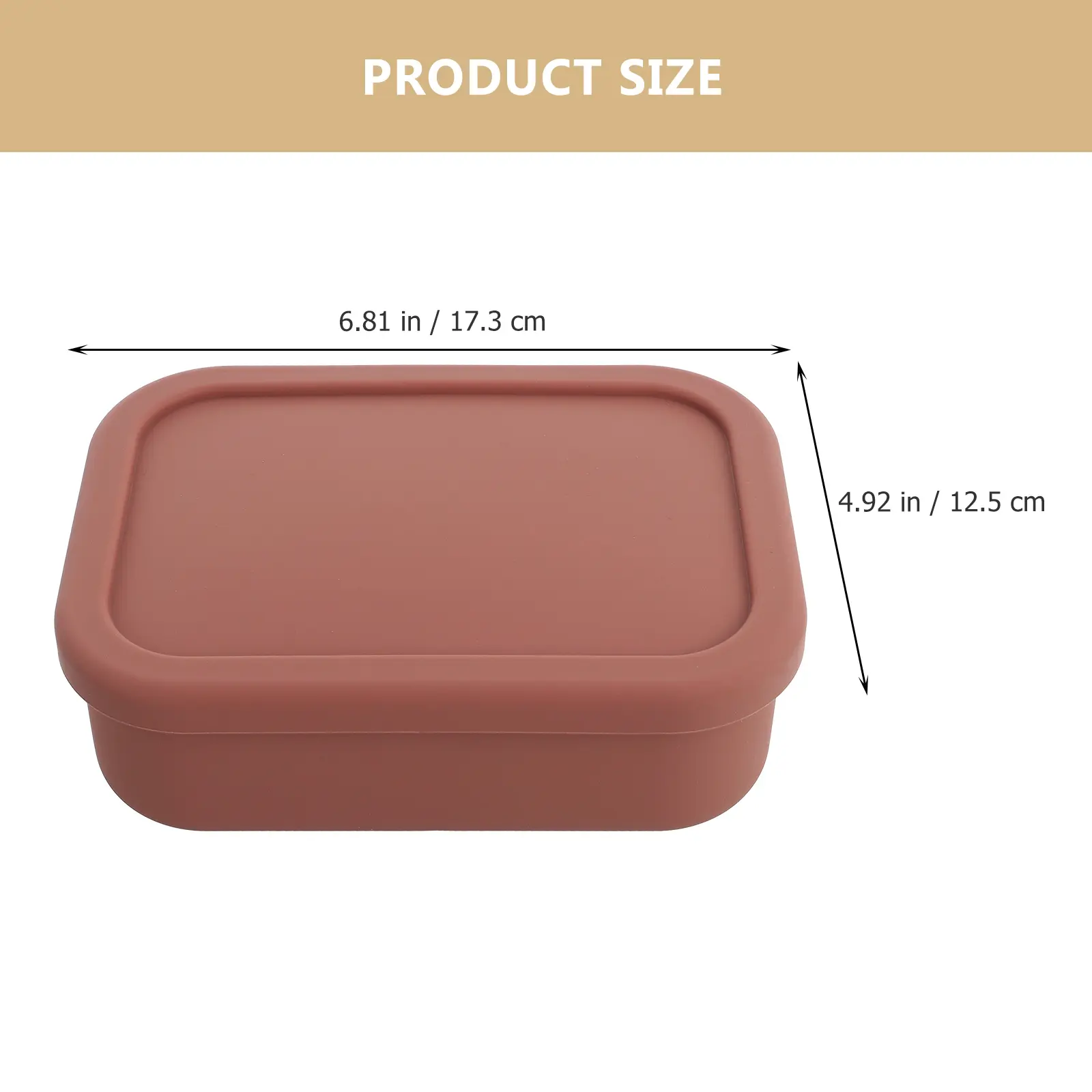 Silicone Compartment Blue Portable Kids Students Microwavable Food Container Office Case Lunch Box Thermal