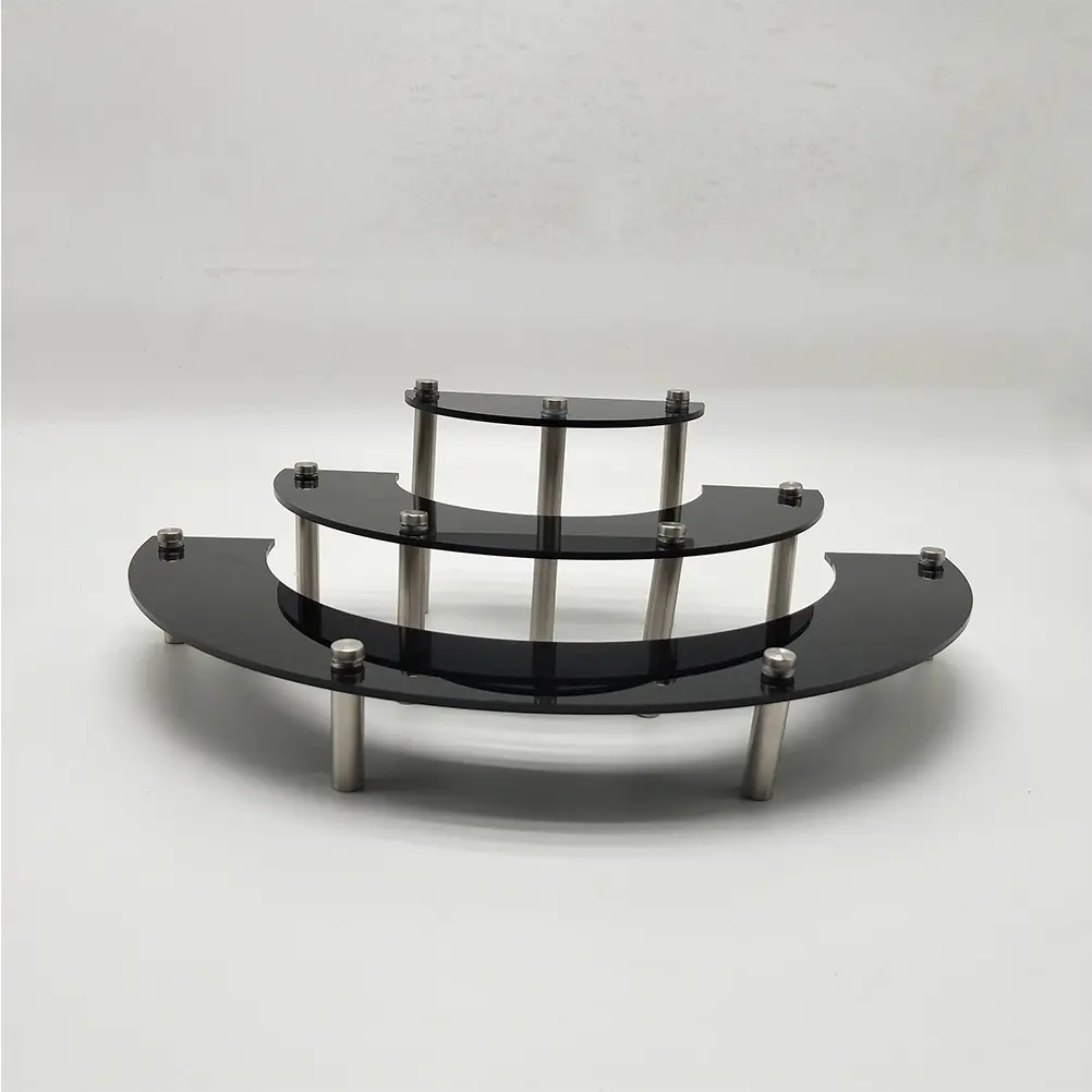 3 Layers Cake Display Stand Acrylic Round Cupcake Party Tray Birthday Platter Dessert Tower Space Saving Wedding Decor