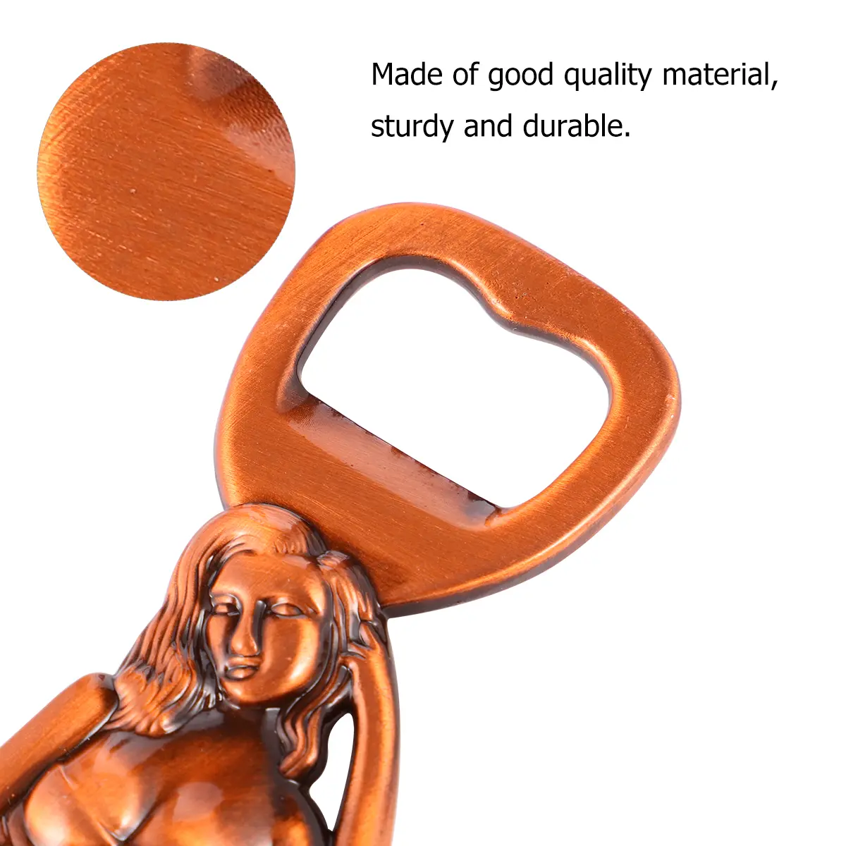 Creative Zinc Alloy Bottle Opener Lady Shape Sturdy Home Camping Hunting Survival Jar Lifter Gift Wine Beer Can Opener