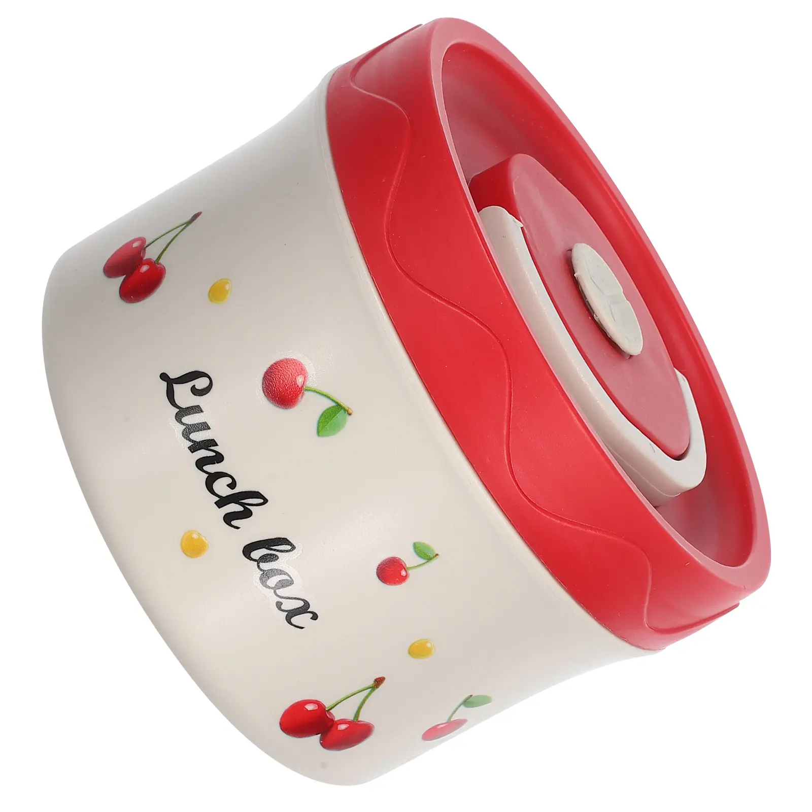 Stainless Steel Lunch Box Microwavable 304 Lightweight Thermal Food Container Cherry Design For Office