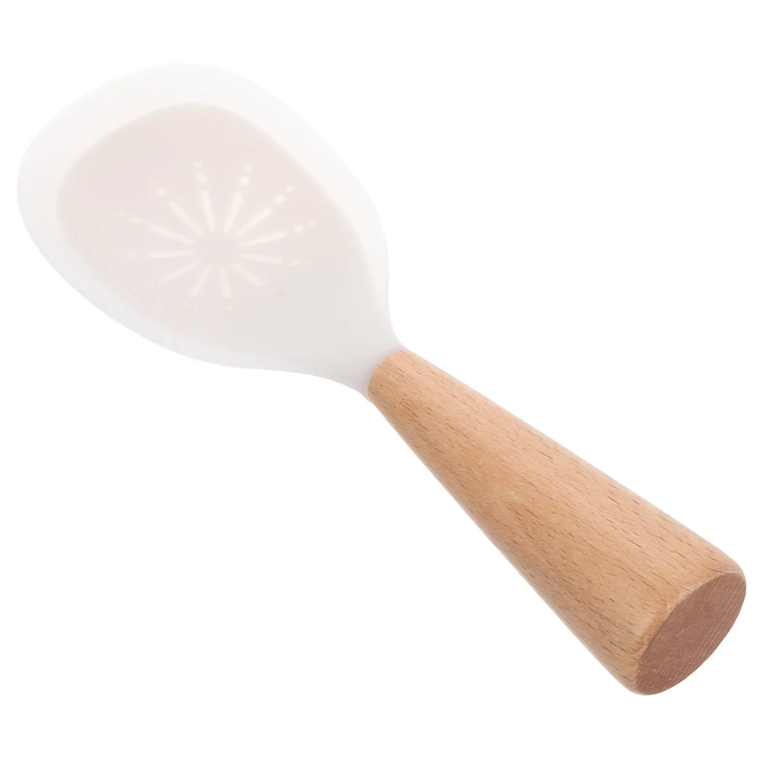 Sturdy Nonstick Silicone Rice Stand Up Design Heat Resistant Serving Stirring Mixing Cooking Utensil For Home Kitchen Use Ladle