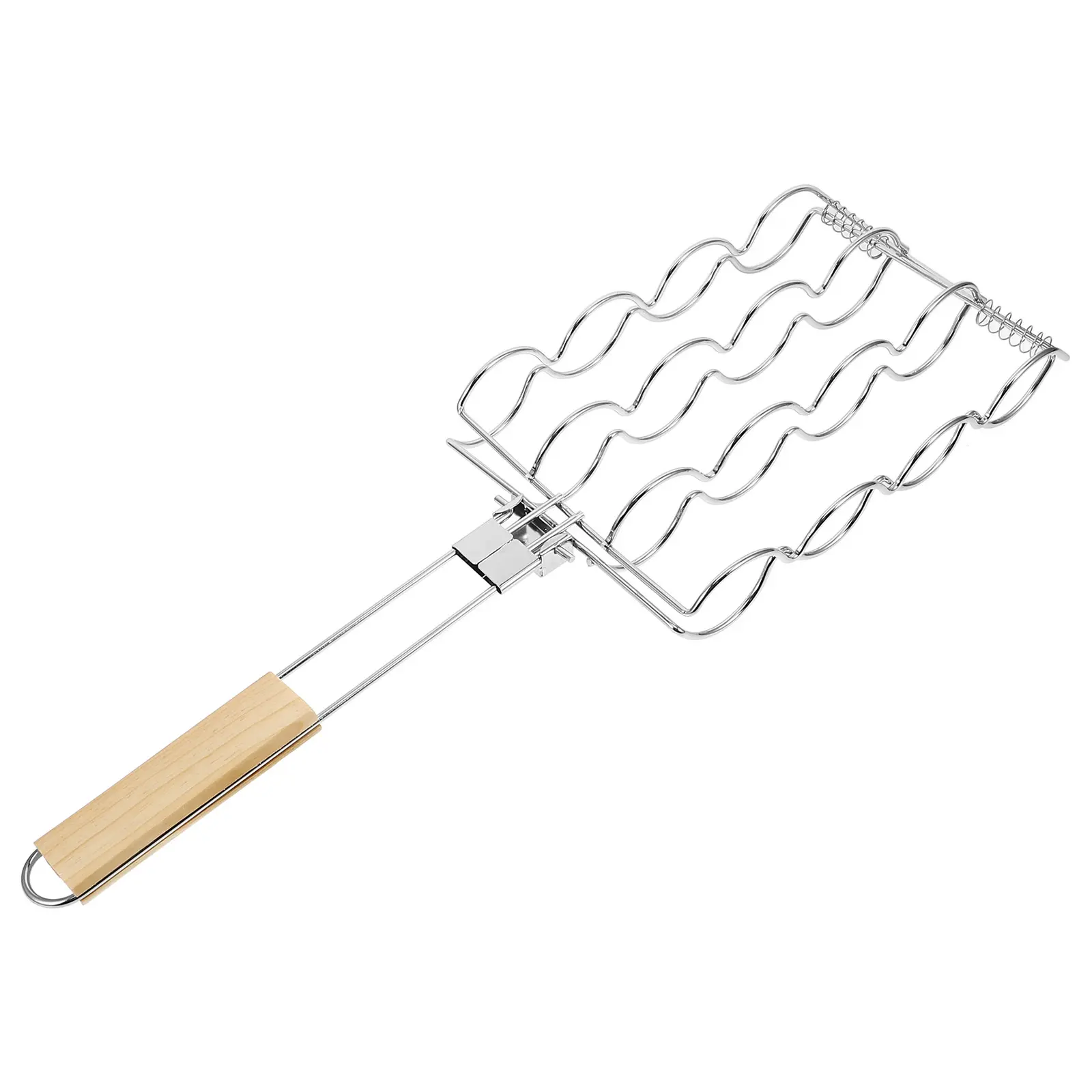 Portable Foldable Barbecue Grill Corn Holder Durable Reusable Corn Grilling Rack BBQ Tools Accessories Sausage Fish Grill Net