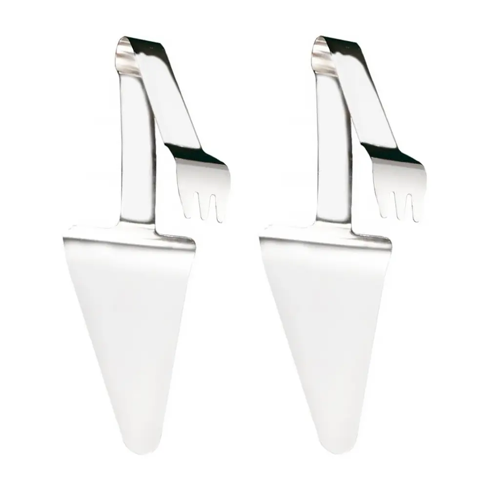 2pcs Stainless Steel Pizza Shovels Heat Resistant Easy Use For Home Restaurant Bakery Dessert Utensils Set