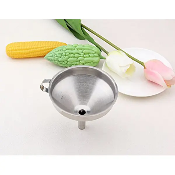 Thickened Funnel Mouth Stainless Steel Foldable Table Funnel Set for Tool Liquid Transfer Mixing Bottling