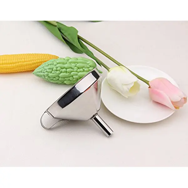 Thickened Funnel Mouth Stainless Steel Foldable Table Funnel Set for Tool Liquid Transfer Mixing Bottling