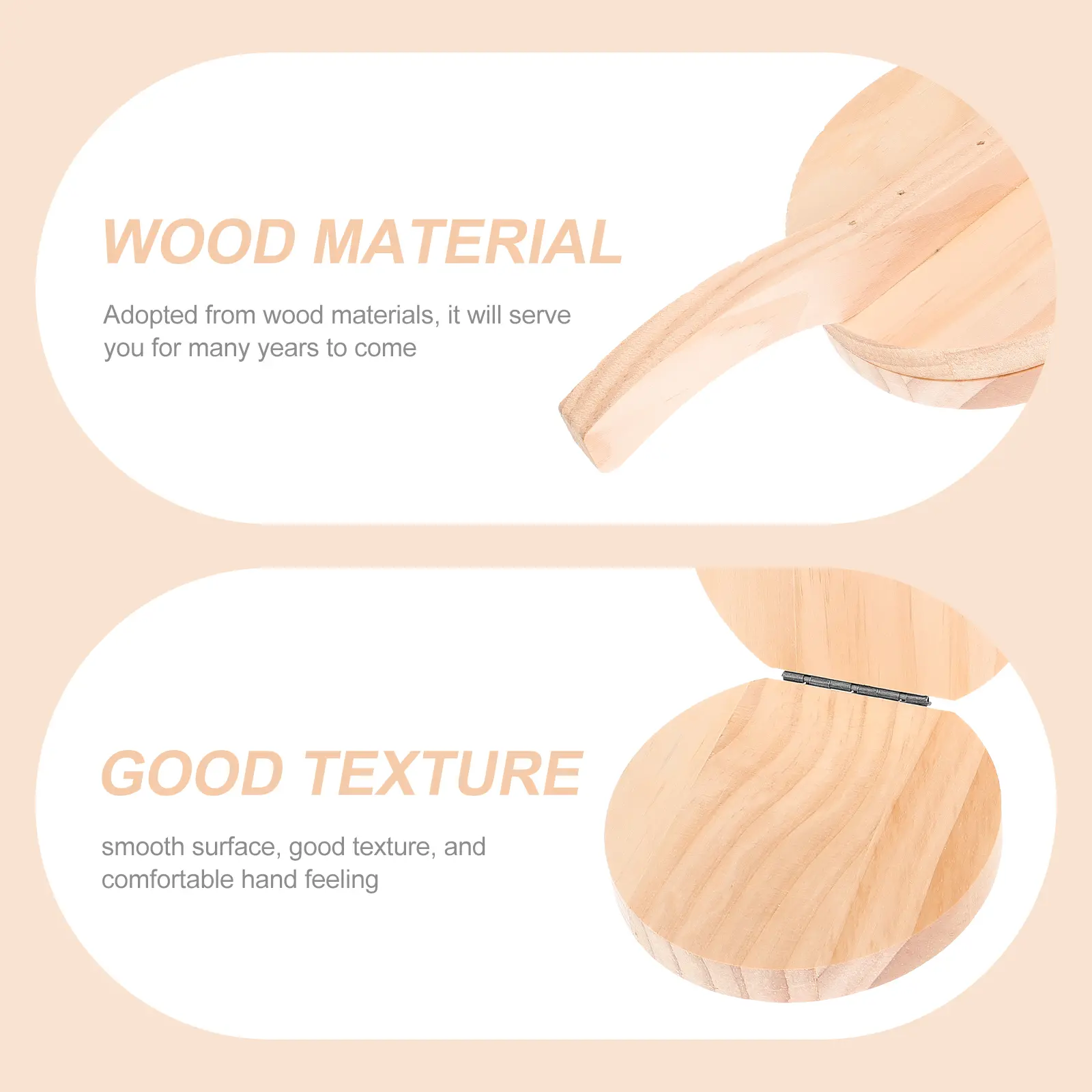 Wooden Dumpling Skin Presser Dough Pressing Tool for Making Wrapper Biscuits Efficient Labor Saving Smooth Surface