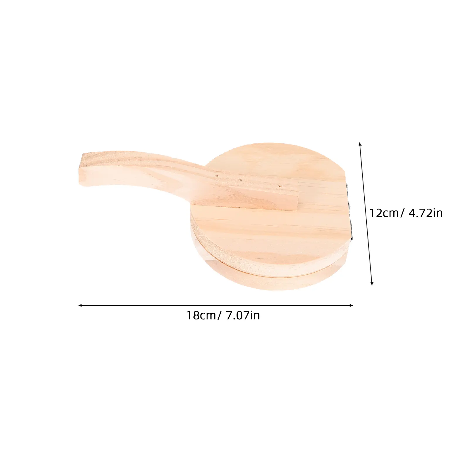 Wooden Dumpling Skin Presser Dough Pressing Tool for Making Wrapper Biscuits Efficient Labor Saving Smooth Surface