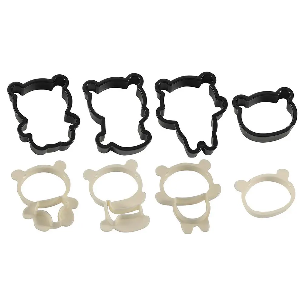 Panda Cookie Cutter Set Food-Grade Plastic 6x5cm Panda Shape Baking Mold Sugarcraft Biscuit Mold Panda Cookie Cutter