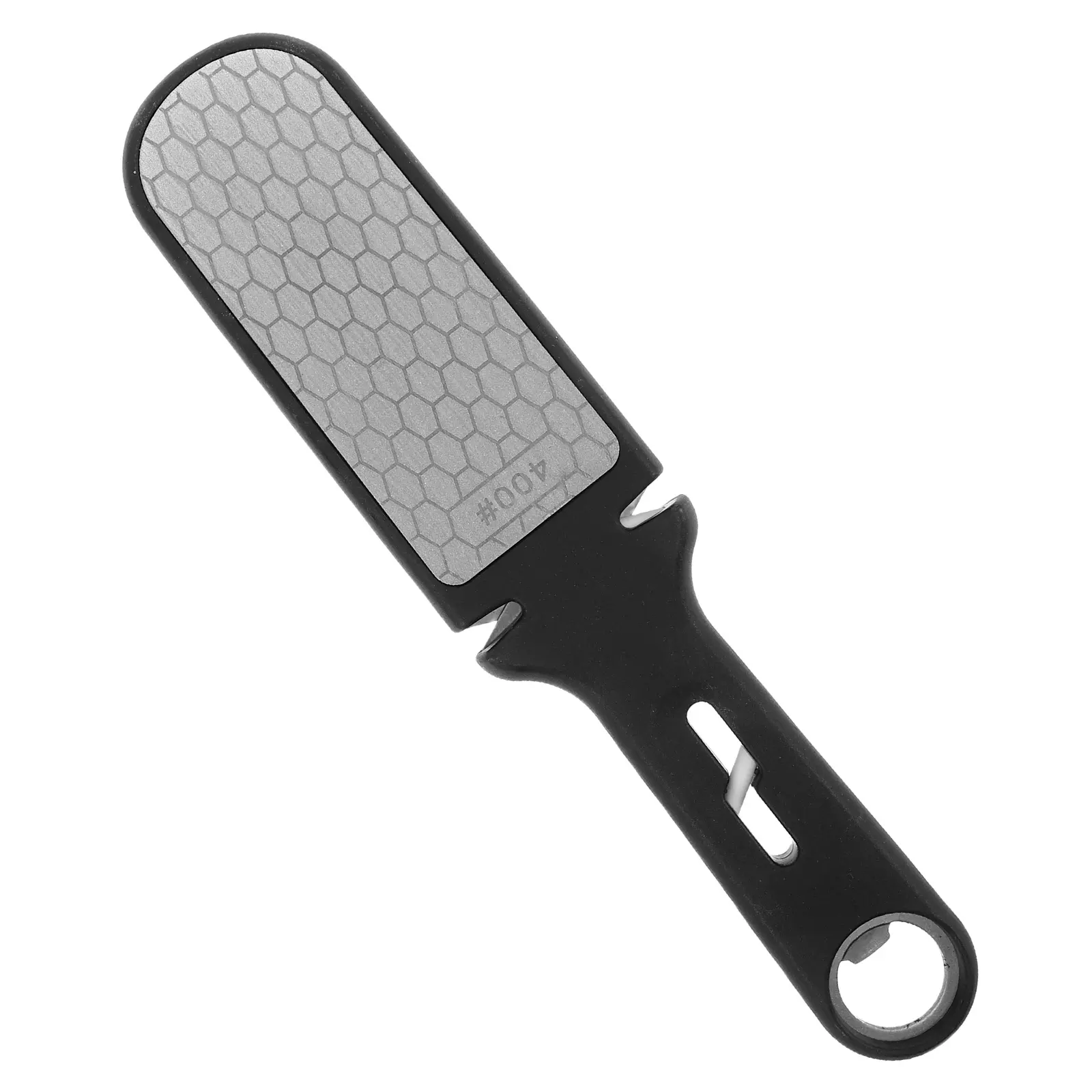 Multifunctional Stainless Steel Sharpening Stone Home Use Handheld Whetstone Rod Black Manual Sharpener Tool For Kitchen