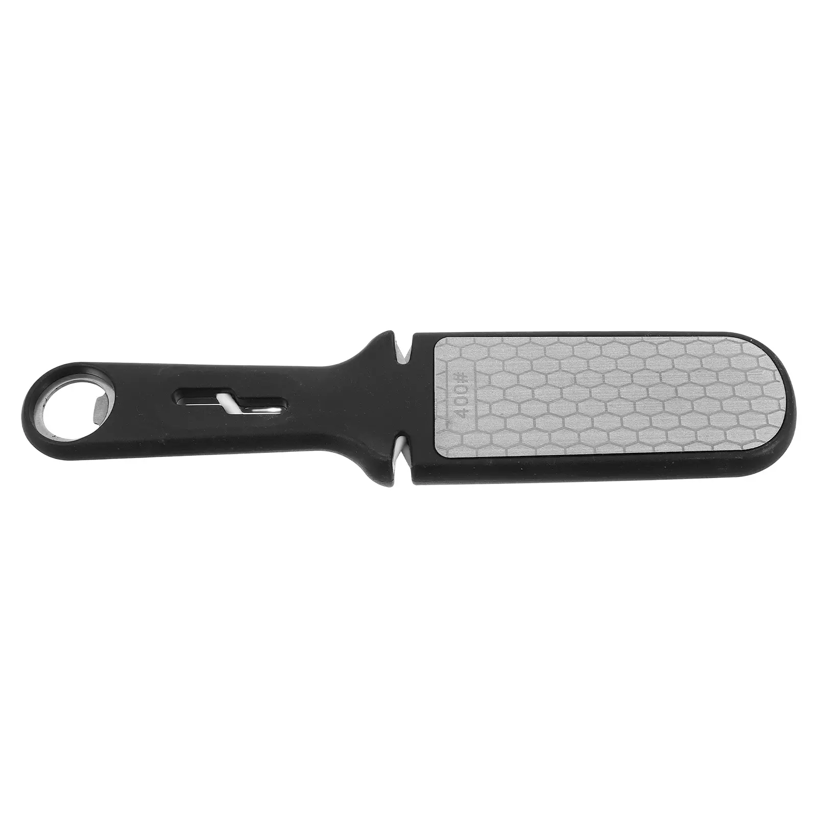 Multifunctional Stainless Steel Sharpening Stone Home Use Handheld Whetstone Rod Black Manual Sharpener Tool For Kitchen